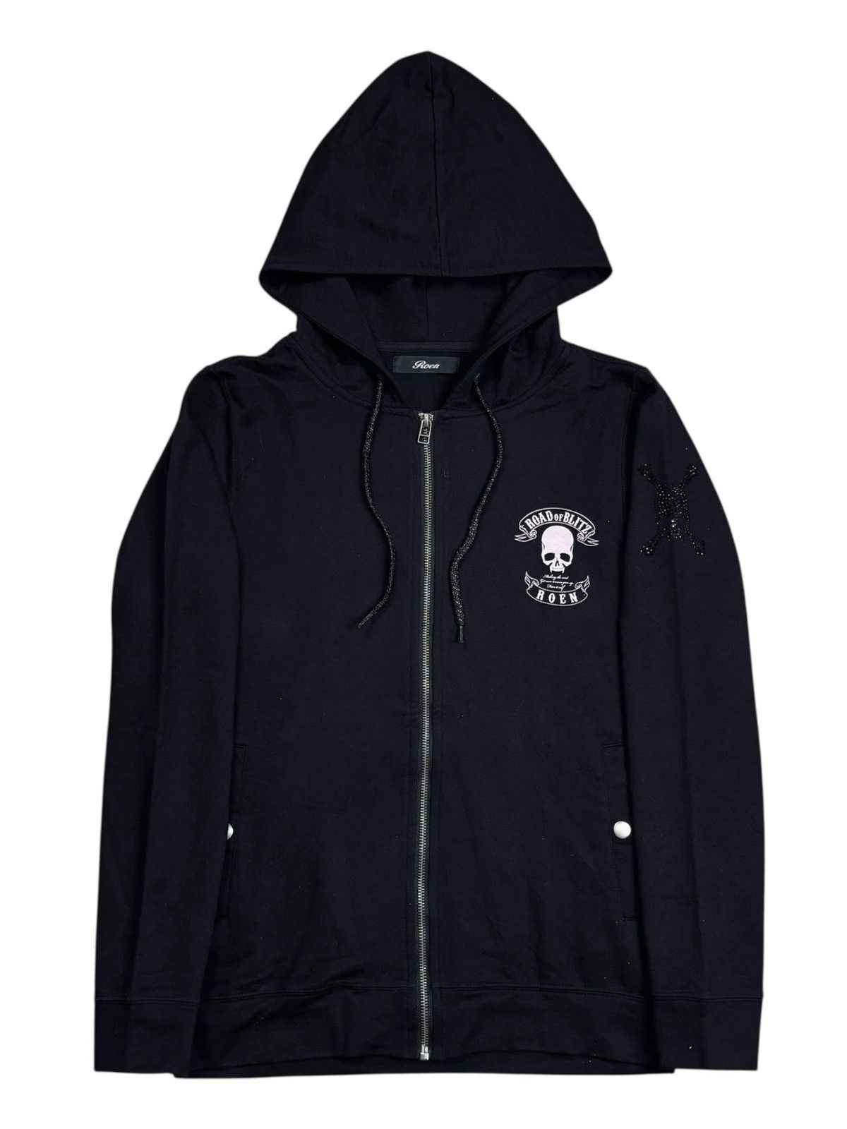 Roen 2000s Roen - Skull Zip Hoodie Size US M / EU 48-50 / 2 - 2 Thumbnail