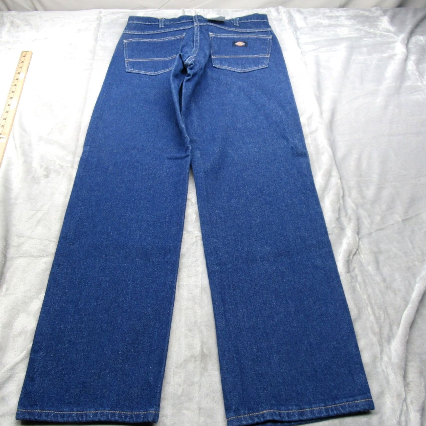 Dickies Dickies Jeans Mens 32x32 Blue Denim Jeans Wide-Leg Regular Inseam 32 5-Pocket Denim Workwear Rugged Casual Size US 32 / EU 48 - 6 Thumbnail