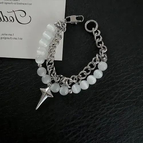 Jewelry Pearl Layered Chain Bracelet Size ONE SIZE - 6 Thumbnail