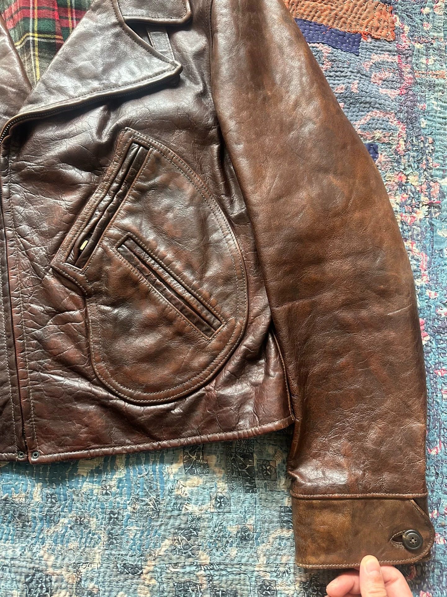 Polo Ralph Lauren Polo Ralph Lauren Distressed Biker Short L Lapel Size US L / EU 52-54 / 3 - 6 Thumbnail