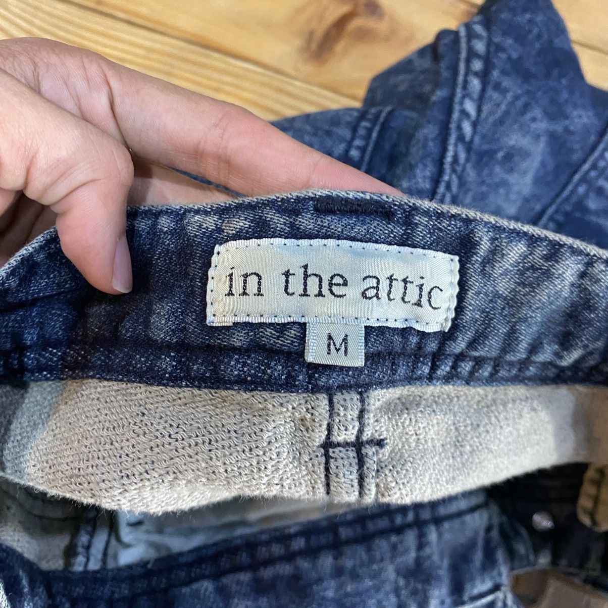 In The Attic × Japanese Brand × Seditionaries IN THE ATTIC Cargo Shorts Pants MultiPocket Denim Acid Wash Size US 30 / EU 46 - 14 Thumbnail