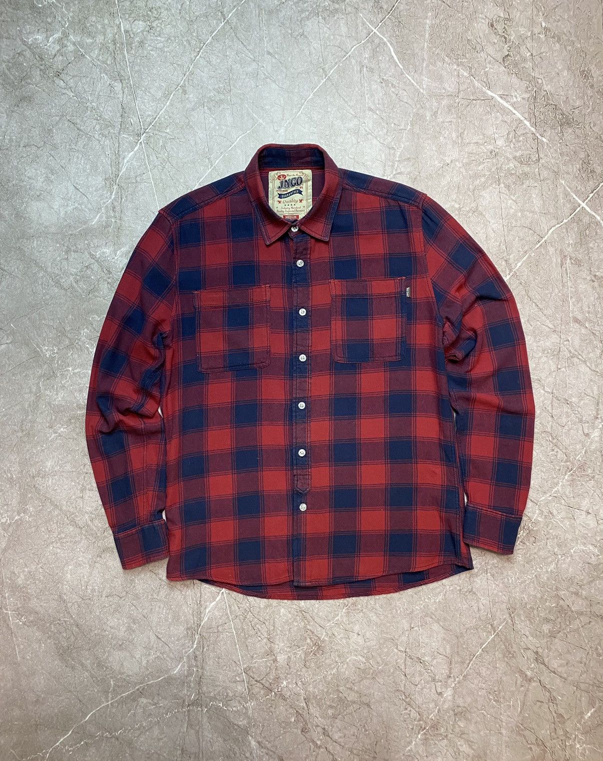Flannel × JNCO Plaid Tartan Flannel Shirt Size US M / EU 48-50 / 2 - 4 Thumbnail
