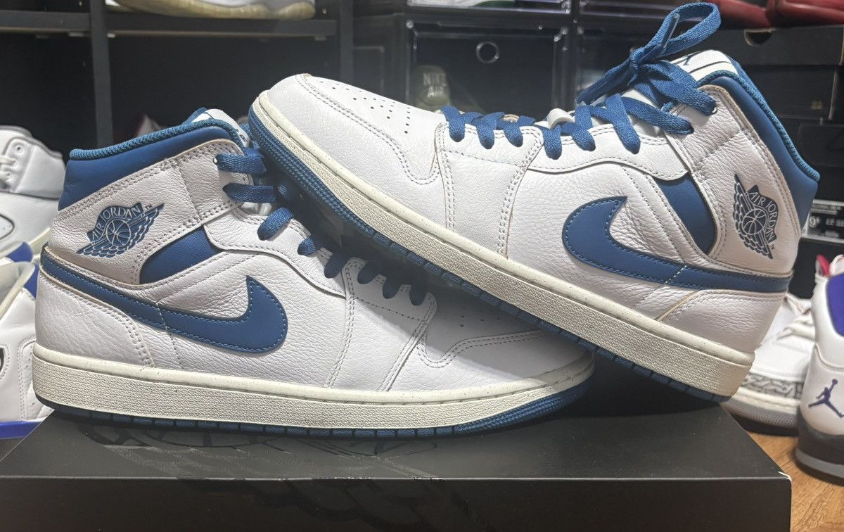 Jordan Brand Jordan 1 Mid "Industrial/Military Blue" Size US 10 / EU 43 - 1 Thumbnail