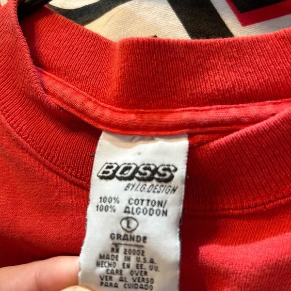 Designer VTG Y2K Boss by IG Design - Car Racing Stripe Tee -L Size US L / EU 52-54 / 3 - 3 Thumbnail