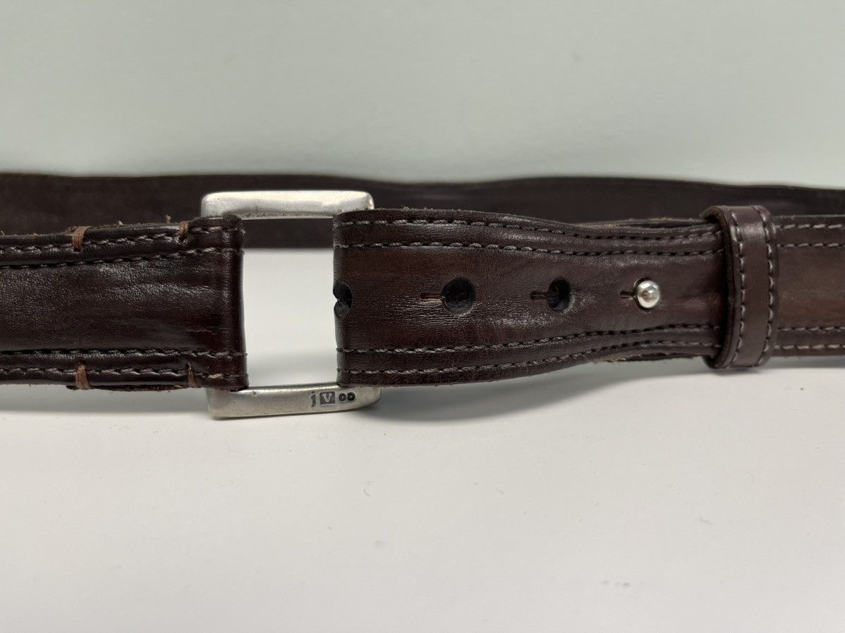 John Varvatos Leather Pullback Belt. 40 Size 40 - 4 Thumbnail