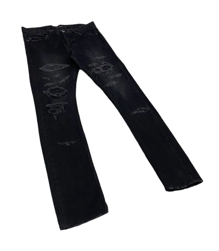 image of If Six Was Nine x Jack Rose Japan Distressed Jeans Numbernine Style in Black, Men's (Size 32)