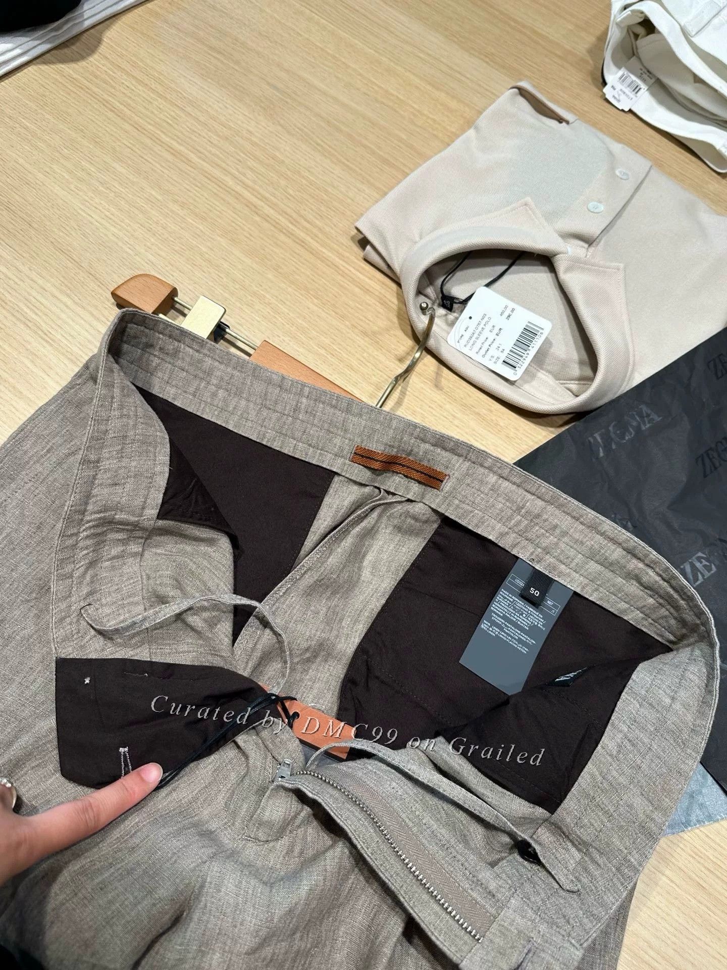 Ermenegildo Zegna Zegna Men's Gray Linen Shorts Size US 30 / EU 46 - 6 Thumbnail