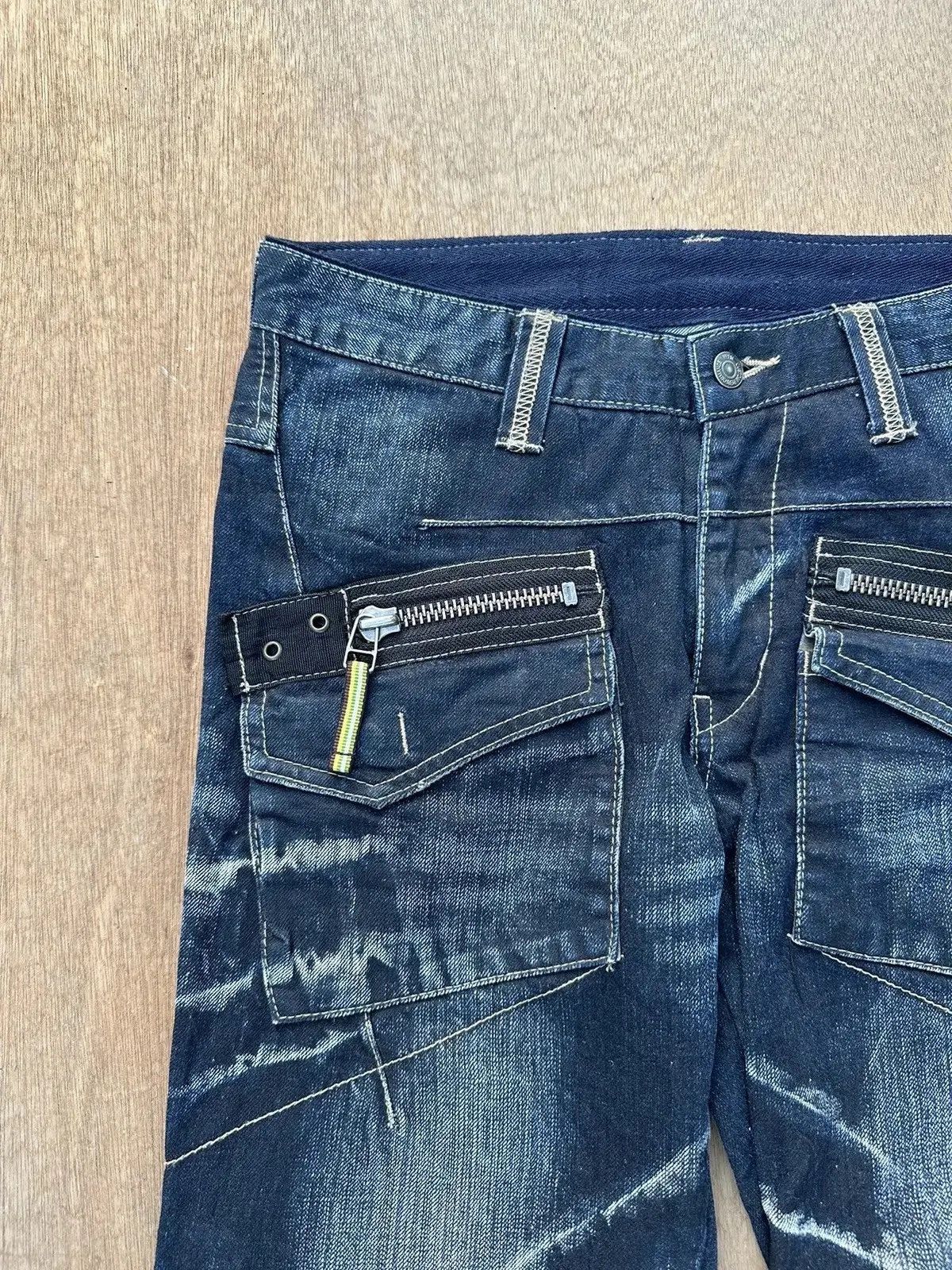 PPFM CRAZY Vintage PPFM Jean Bondage MultiZipper Punk Denim Pants Size US 31 - 3 Thumbnail