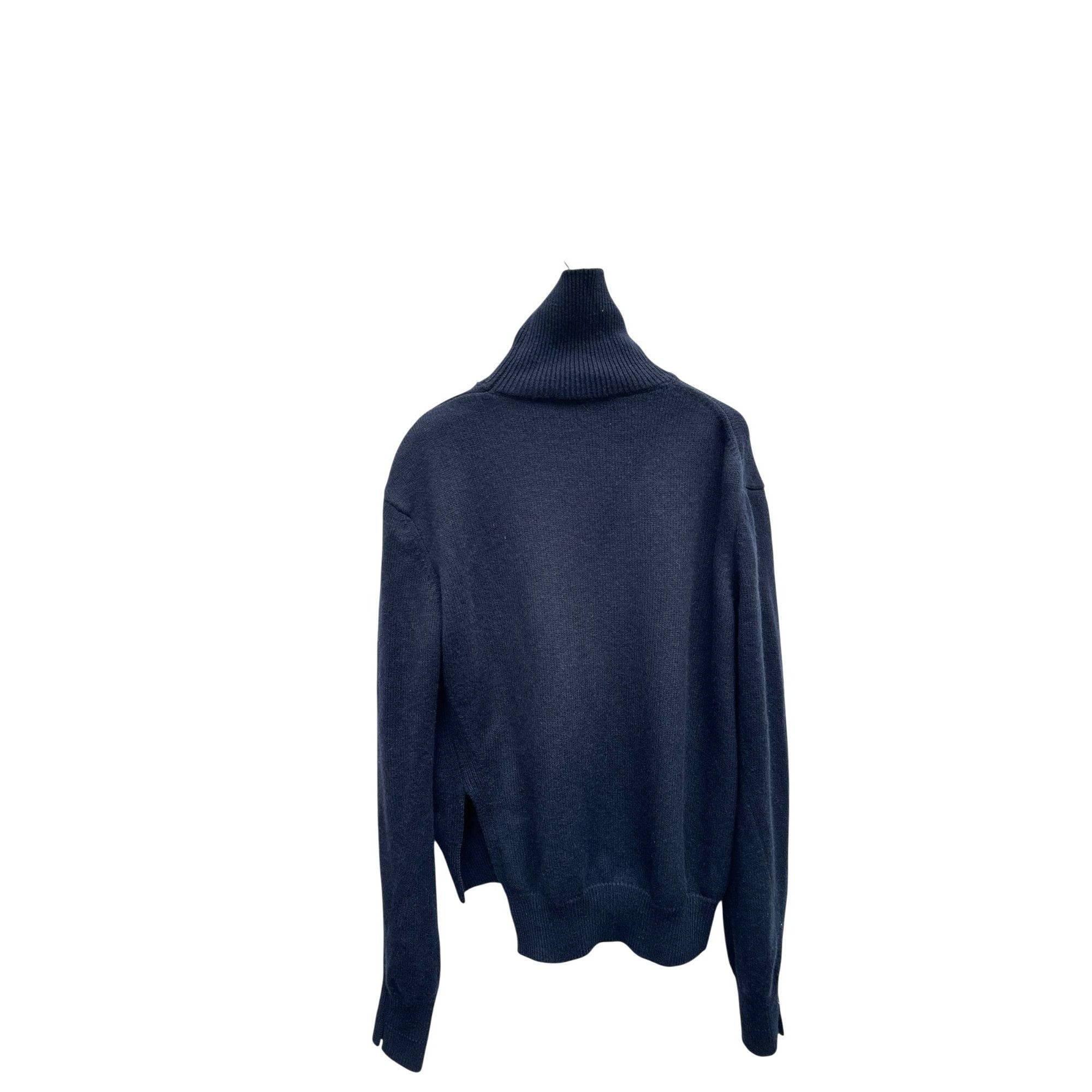 Celine Phoebe Philo Navy Cashmere Rollneck Sweater Size M Size M / US 6-8 / IT 42-44 - 3 Thumbnail