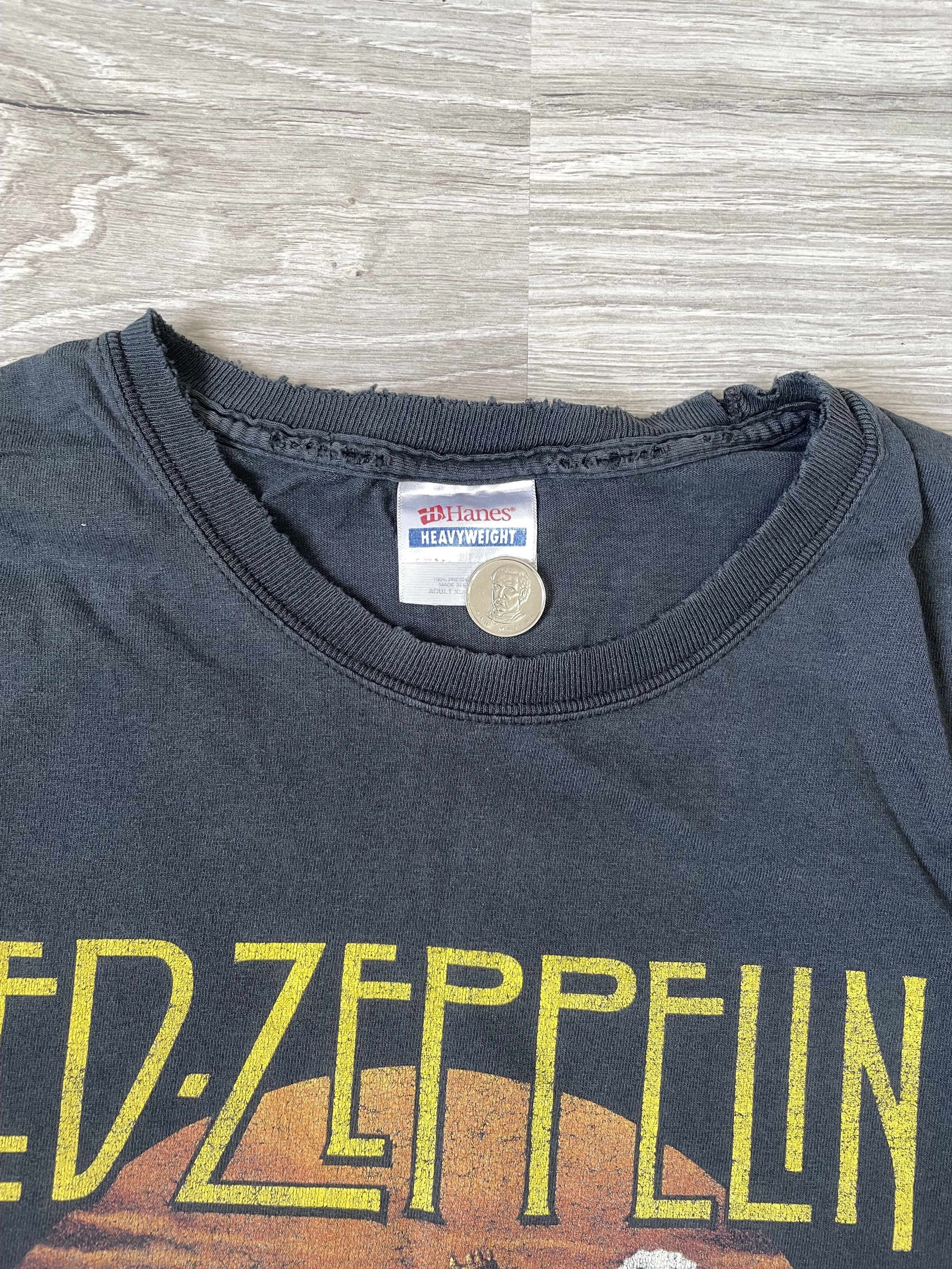 Led Zeppelin × Vintage MENS CASUAL ROCK SHIRT LED ZEPPLIN Size US L / EU 52-54 / 3 - 8 Thumbnail