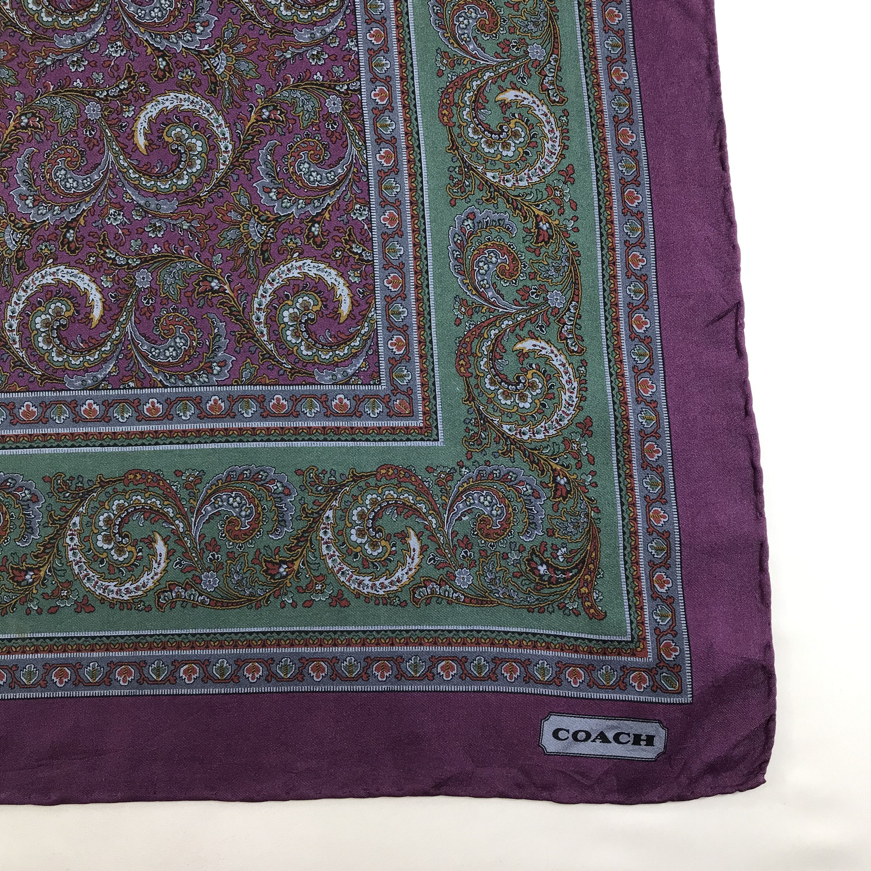 Coach Vintage Coach Silk Scarf Size ONE SIZE - 4 Thumbnail