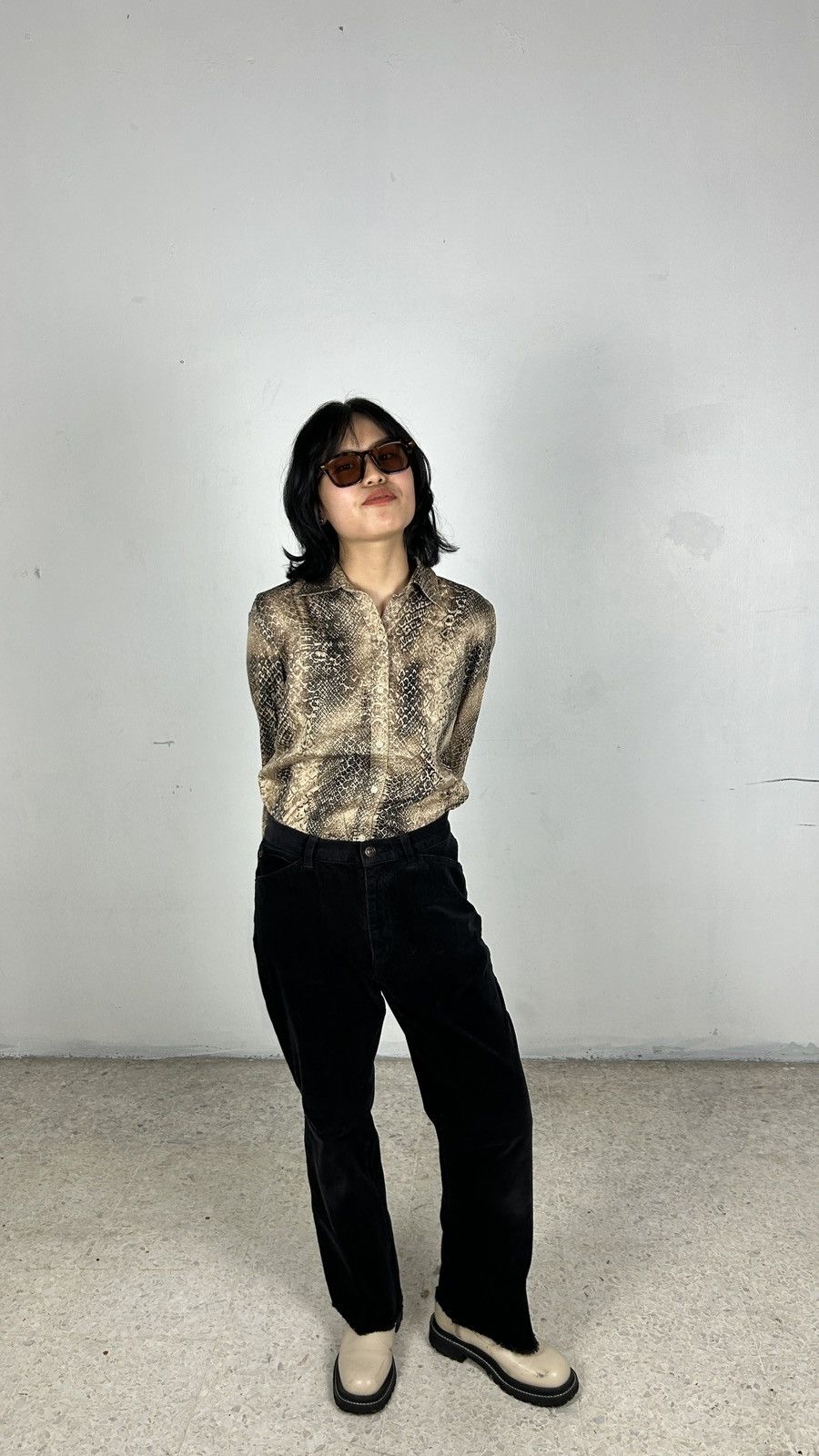 Lauren Ralph Lauren × Polo Ralph Lauren × Ralph Lauren Lauren Ralph Lauren Petite - Snake Shirt Size M / US 6-8 / IT 42-44 - 1 Thumbnail