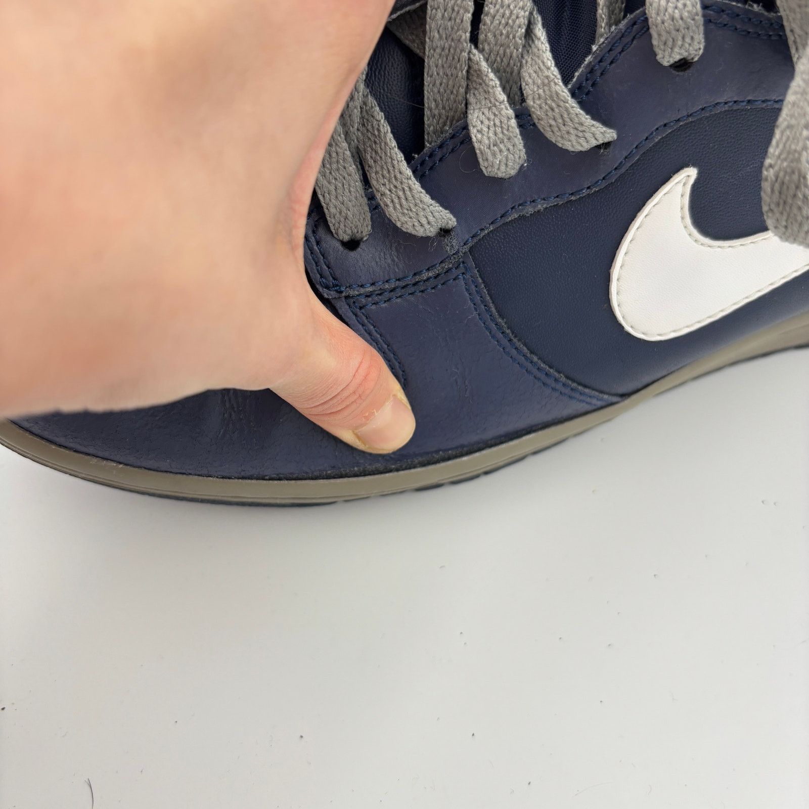 Nike Nike Dunk High Midnight Navy White Gray Sneakers Men's 10 Size US 10 / EU 43 - 12 Thumbnail