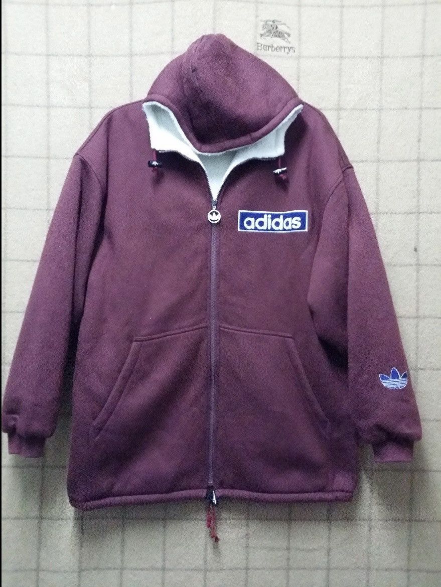 Adidas VINTAGE 90'S ADIDAS HOODIES BIG LOGO EMBROIDERY JACKET Size US XXL / EU 58 / 5 - 2 Thumbnail