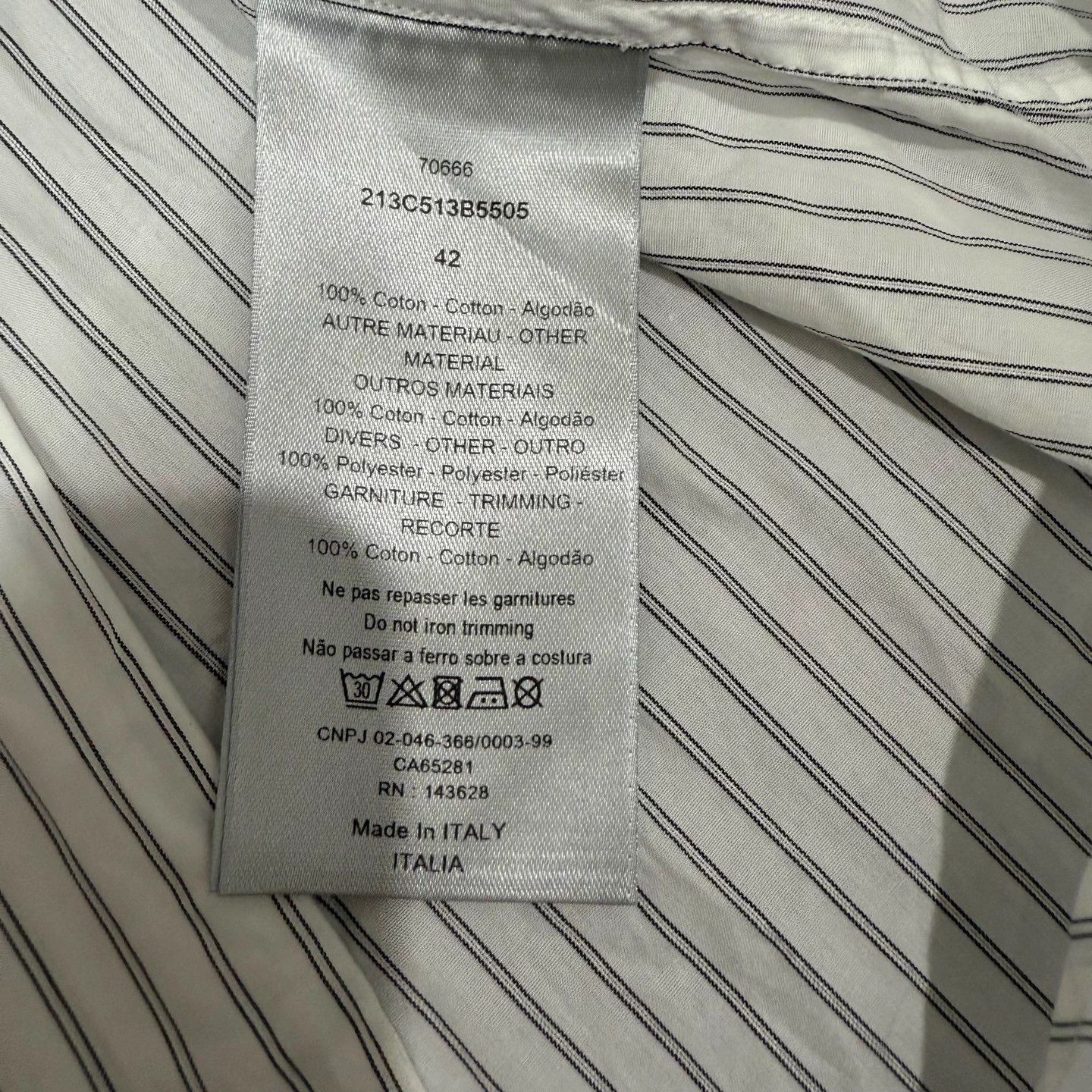 Dior Dior Heart Embroidery Striped LS Shirt 42 99 new Size M / US 6-8 / IT 42-44 - 4 Thumbnail