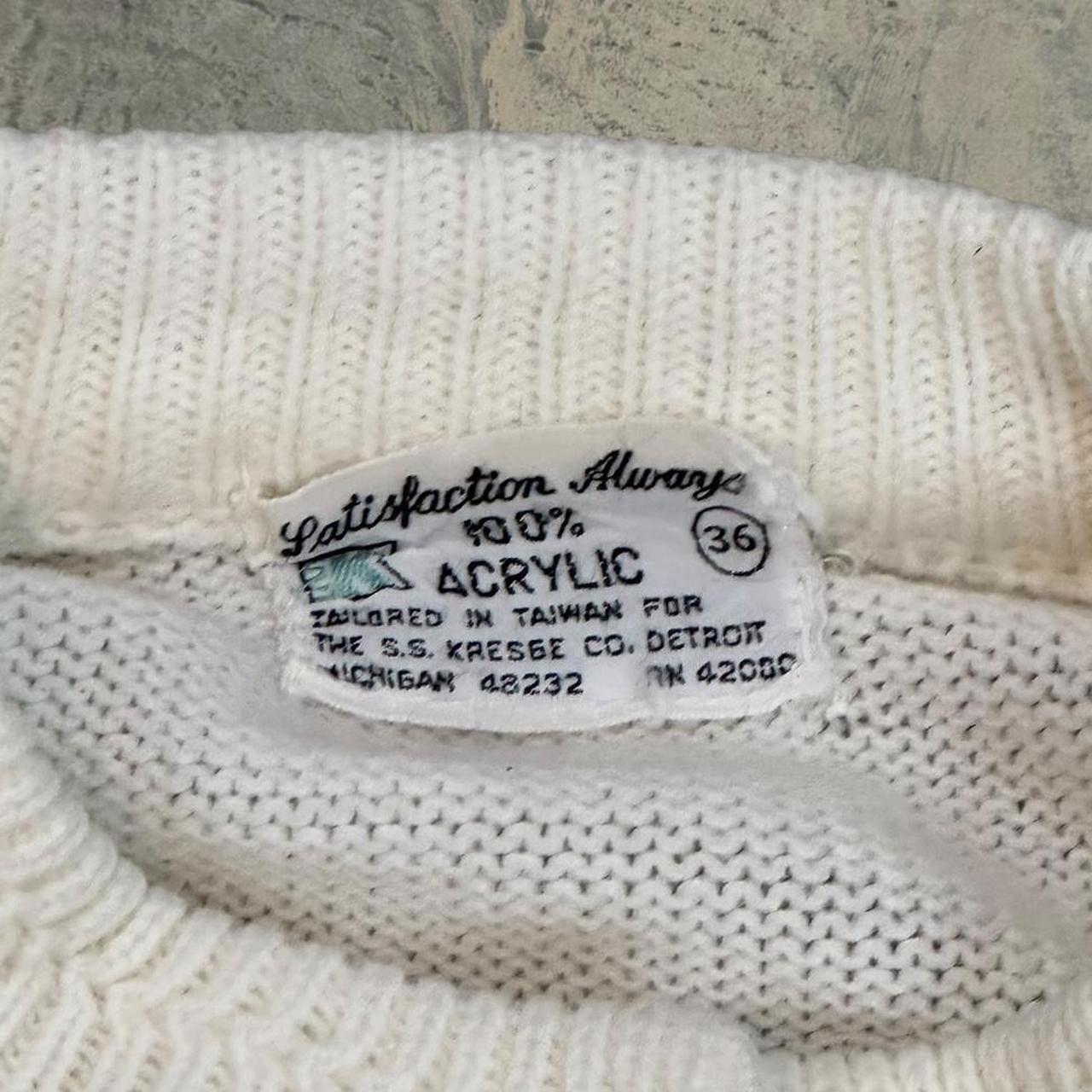 Vintage Vintage 70s Cable Knit Acrylic Cardigan Sweater Size S / US 4 / IT 40 - 5 Thumbnail