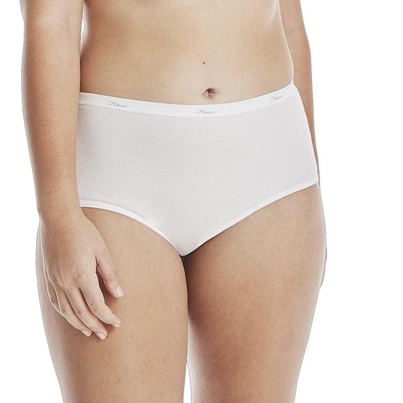 Hanes New 10-Pack Hanes Women Large Size 7 Cotton Brief Underwear Size ONE SIZE - 2 Thumbnail