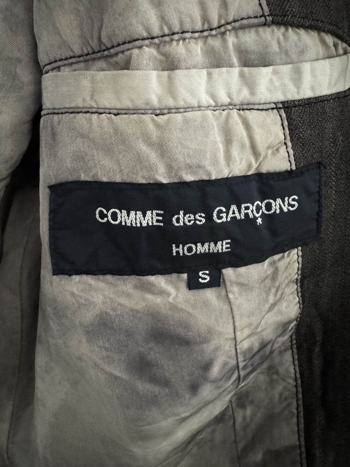 Comme des Garcons Homme Comme des Garçons AD2004 Distressed Faded Blazer Size 38S - 5 Thumbnail