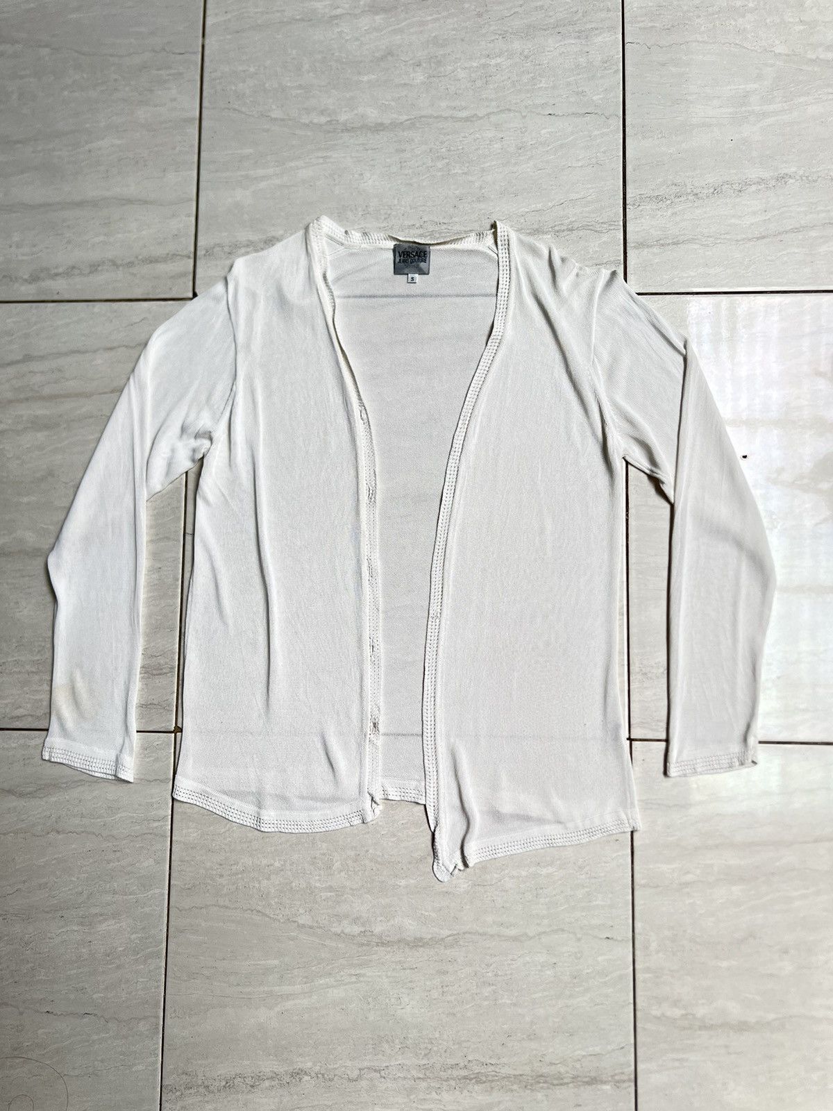 Versace Jeans Couture Versace Jeans Couture White Cardigan Size US S / EU 44-46 / 1 - 1 Thumbnail