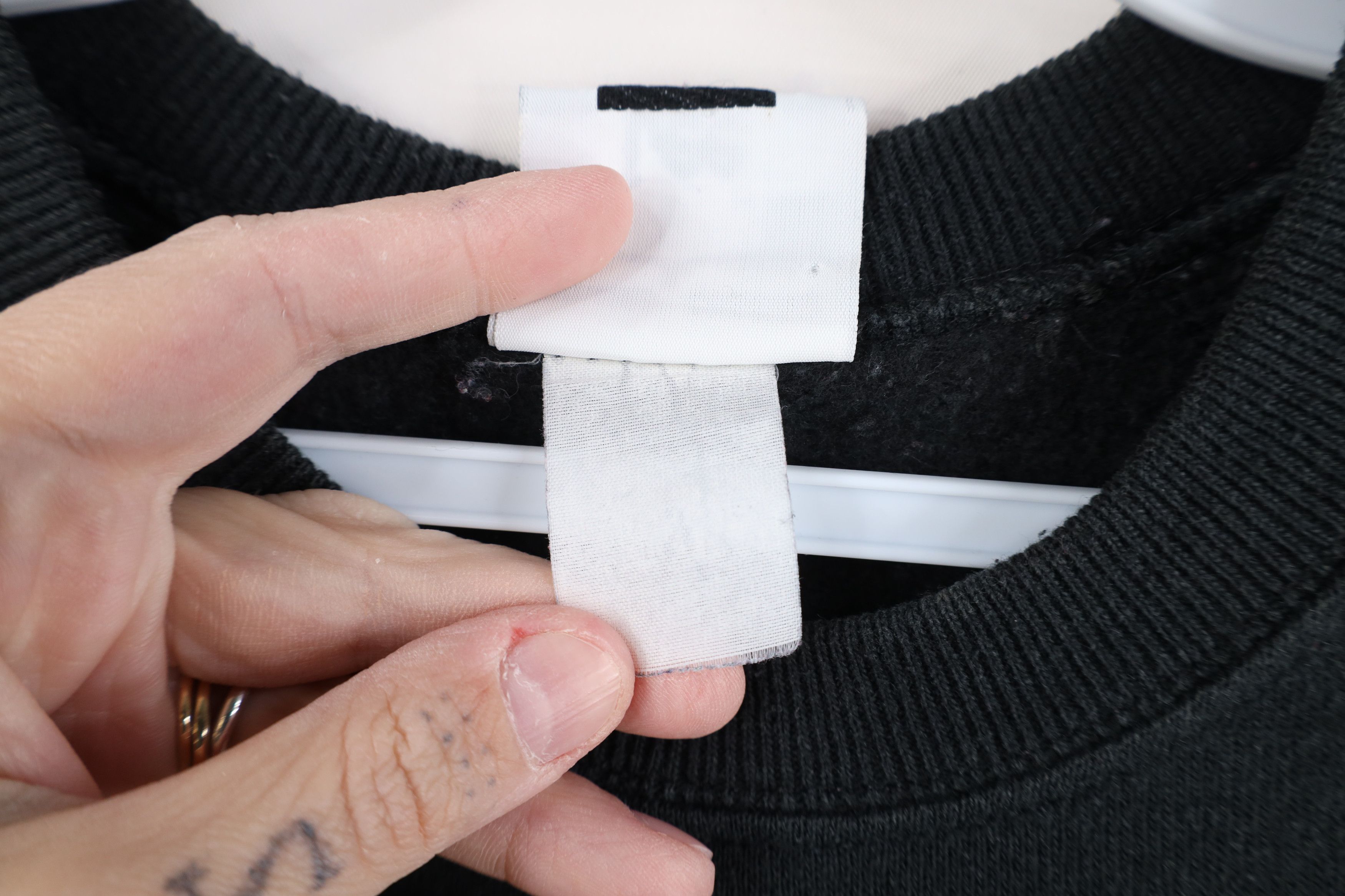 Vintage Vintage 90s Streetwear Raglan Crewneck Sweatshirt Black USA Size S / US 4 / IT 40 - 5 Thumbnail