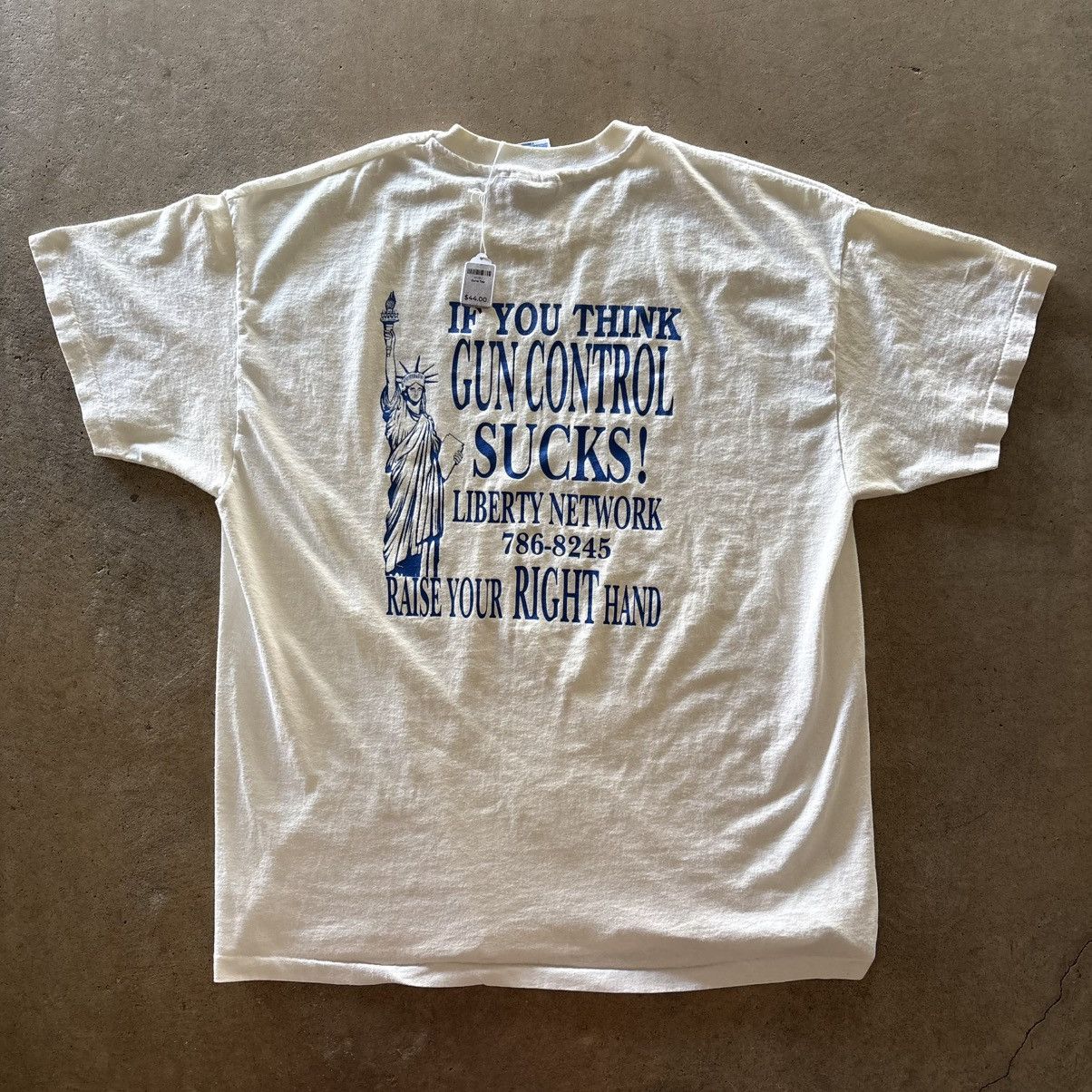 Vintage 90s Gun Control Graphic T-Shirt