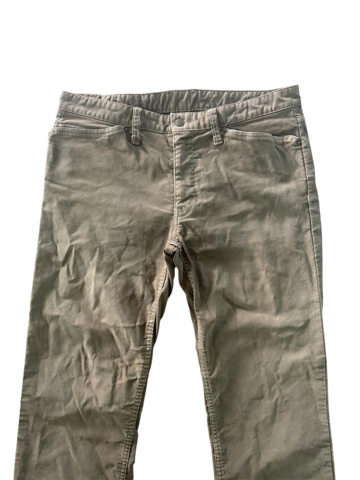 HOLLYWOOD RANCH MARKET Japan Brand HRM Distress Denim Blue-Blue Japan Design Size US 32 / EU 48 - 4 Thumbnail