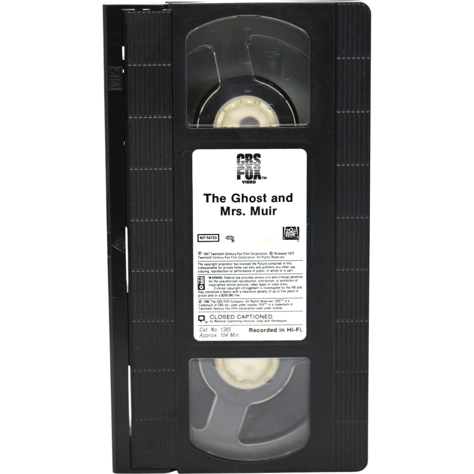 Other The Ghost and Mrs. Muir VHS 1947 Black & White Mystery Size ONE SIZE - 4 Thumbnail