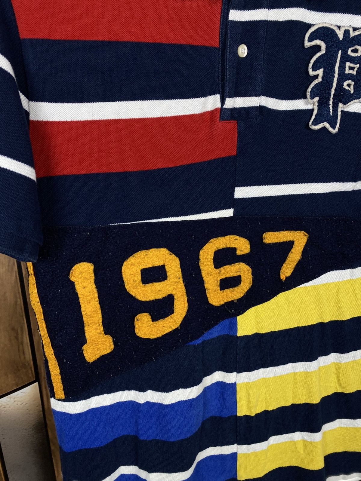 Polo Ralph Lauren 🎠Vintage Junior Polo Ralph Lauren Big Logo Striped VTG Tee🎠 Size US XS / EU 42 / 0 - 2 Thumbnail