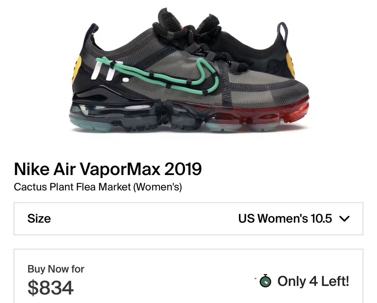 Cactus Plant Flea Market × Nike Cactus Plant Flea Market x Nike VaporMax 2019 Size US 9 / EU 42 - 15 Thumbnail