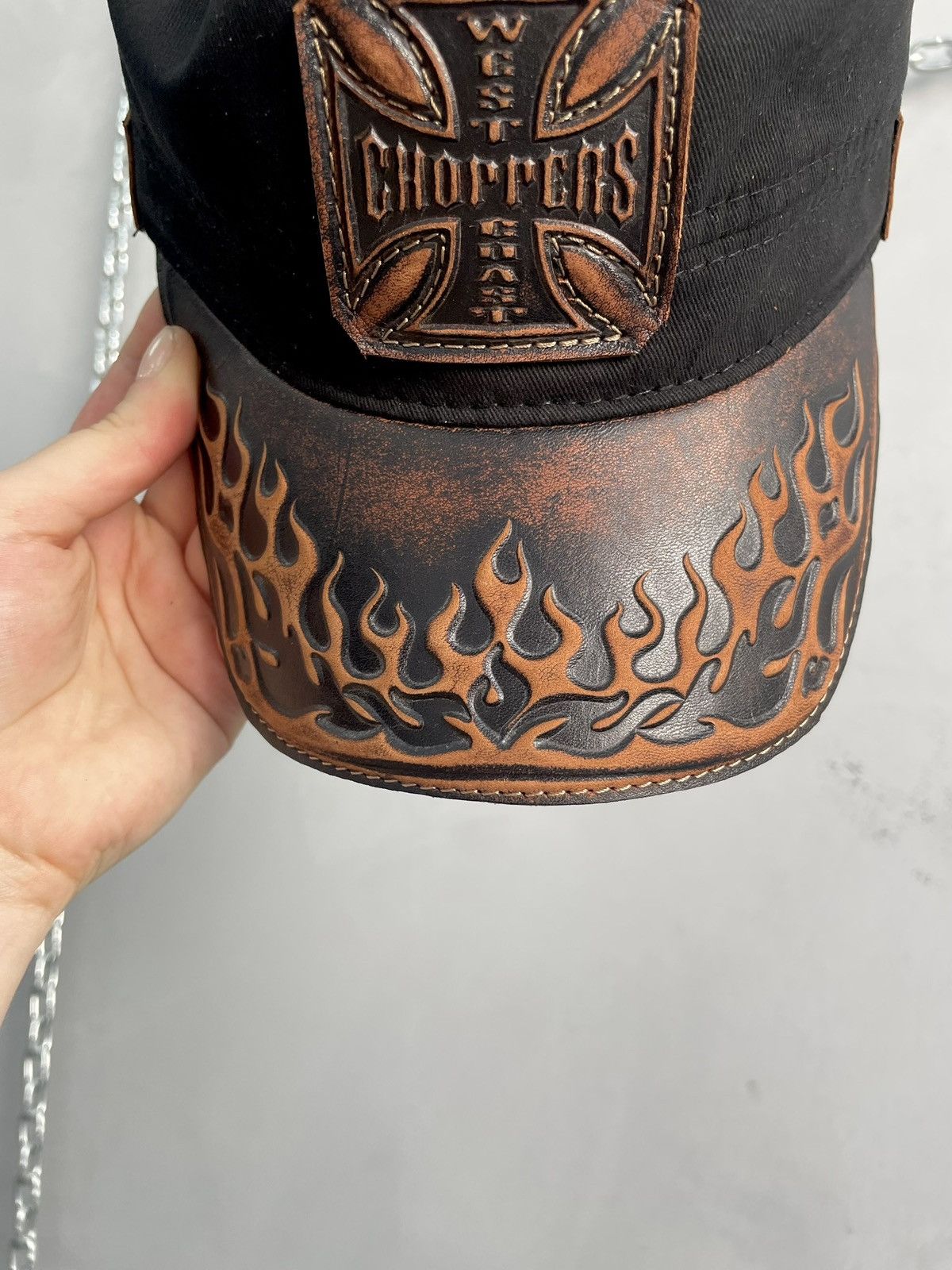 West Coast Choppers West Coast Choppers Flames cadet hat cap y2k Size ONE SIZE - 8 Thumbnail