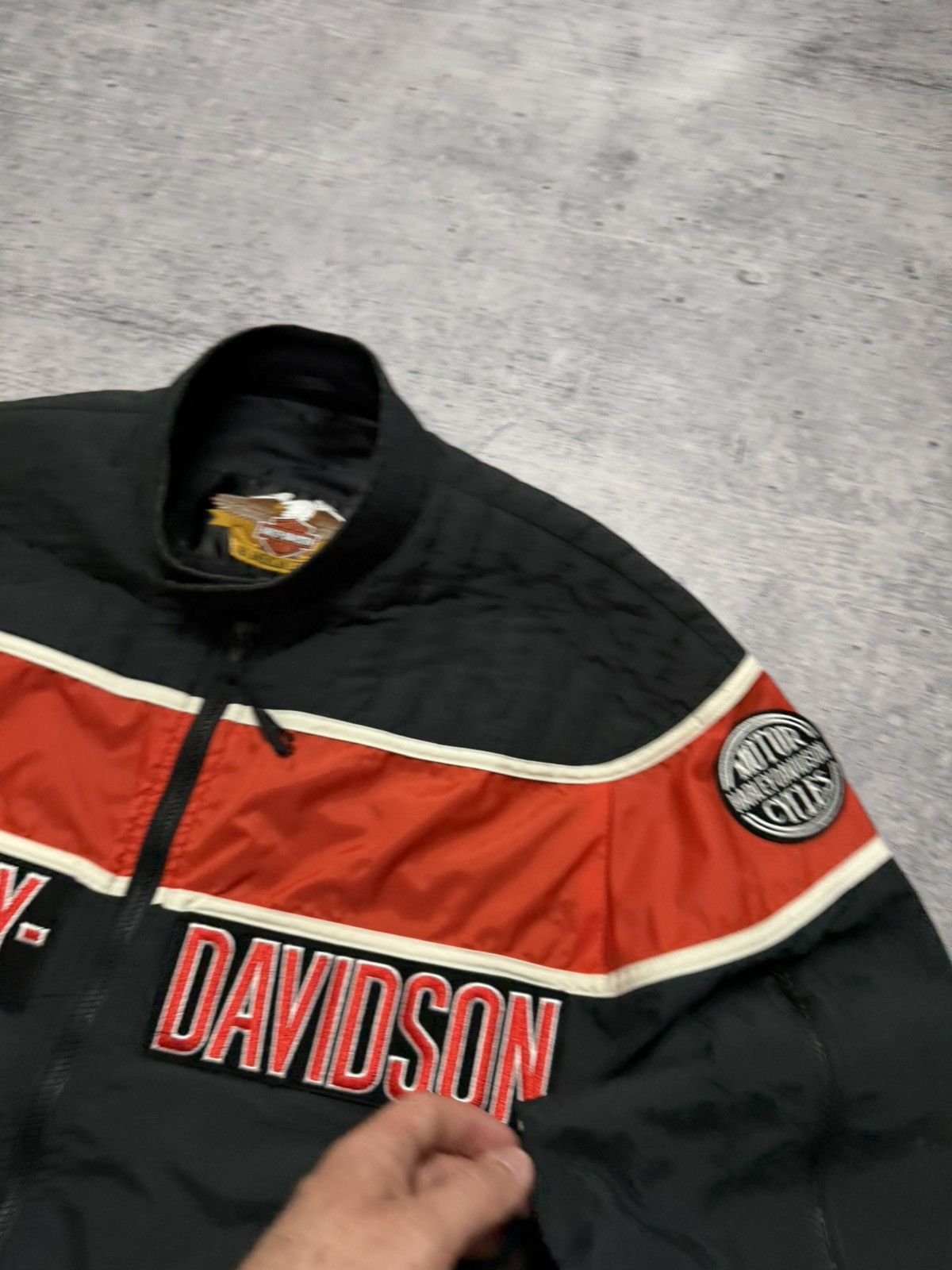 Harley Davidson Harley Davidson Motorcycle Racing Nylon Y2K VTG Jacket Size US XL / EU 56 / 4 - 6 Thumbnail