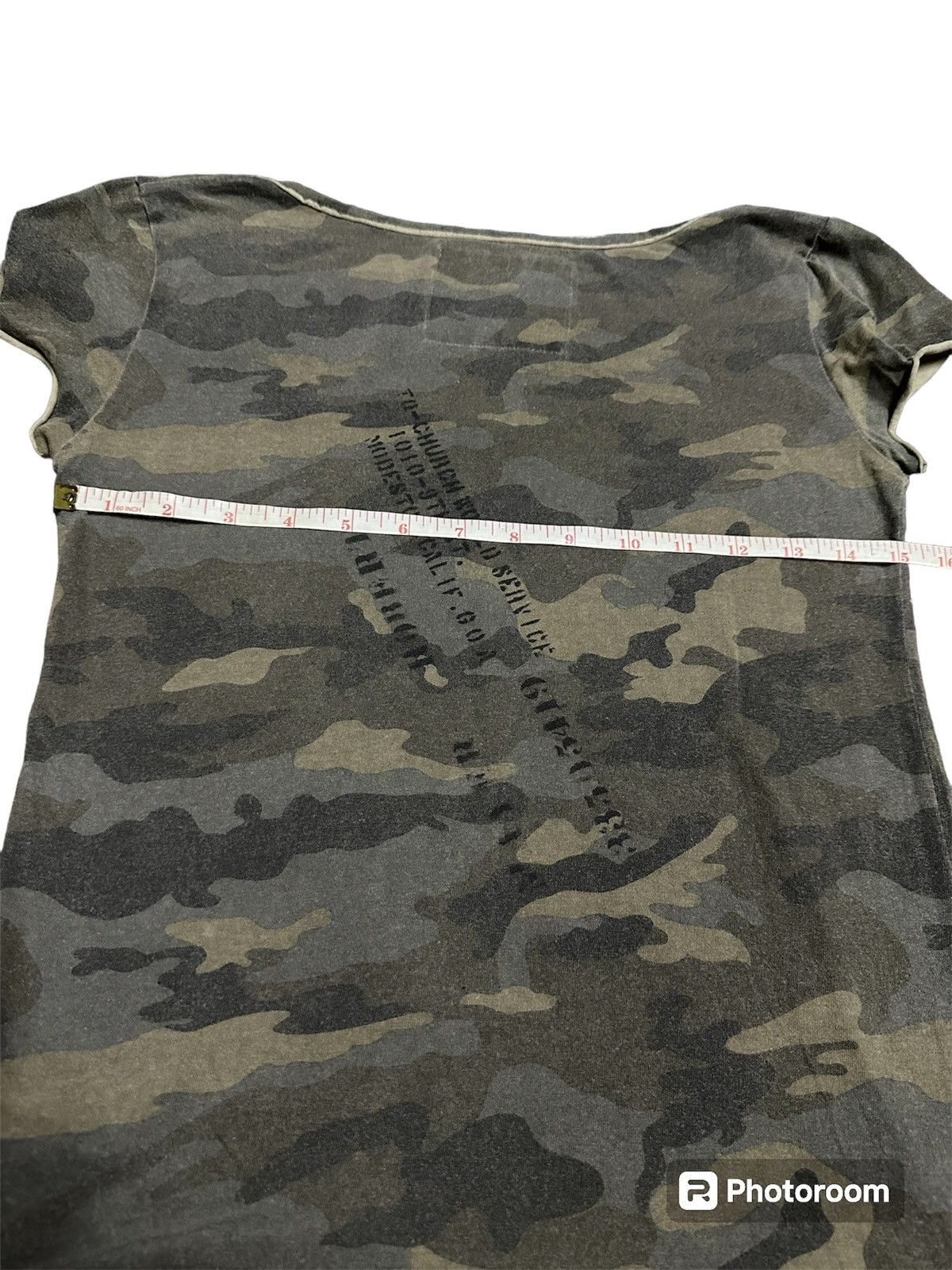 If Six Was Nine 2000s - G.O.A Camo Poem Shirt Size US S / EU 44-46 / 1 - 10 Thumbnail