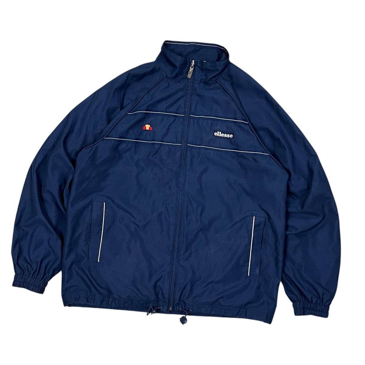 Ellesse Vintage Ellesse Navy Blue Windbreaker Track Jacket Size M Size US M / EU 48-50 / 2 - 1 Thumbnail