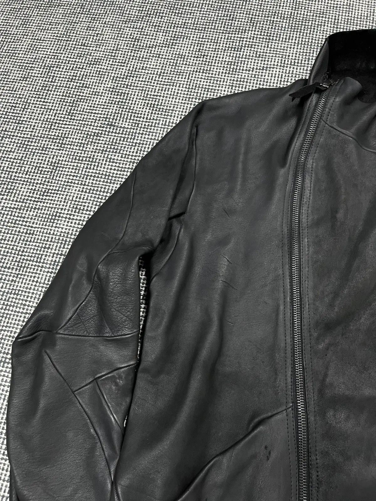 Leon Emanuel Blanck Faded black Leon Emanuel Blanck distortion leather jacket Size US M / EU 48-50 / 2 - 6 Thumbnail
