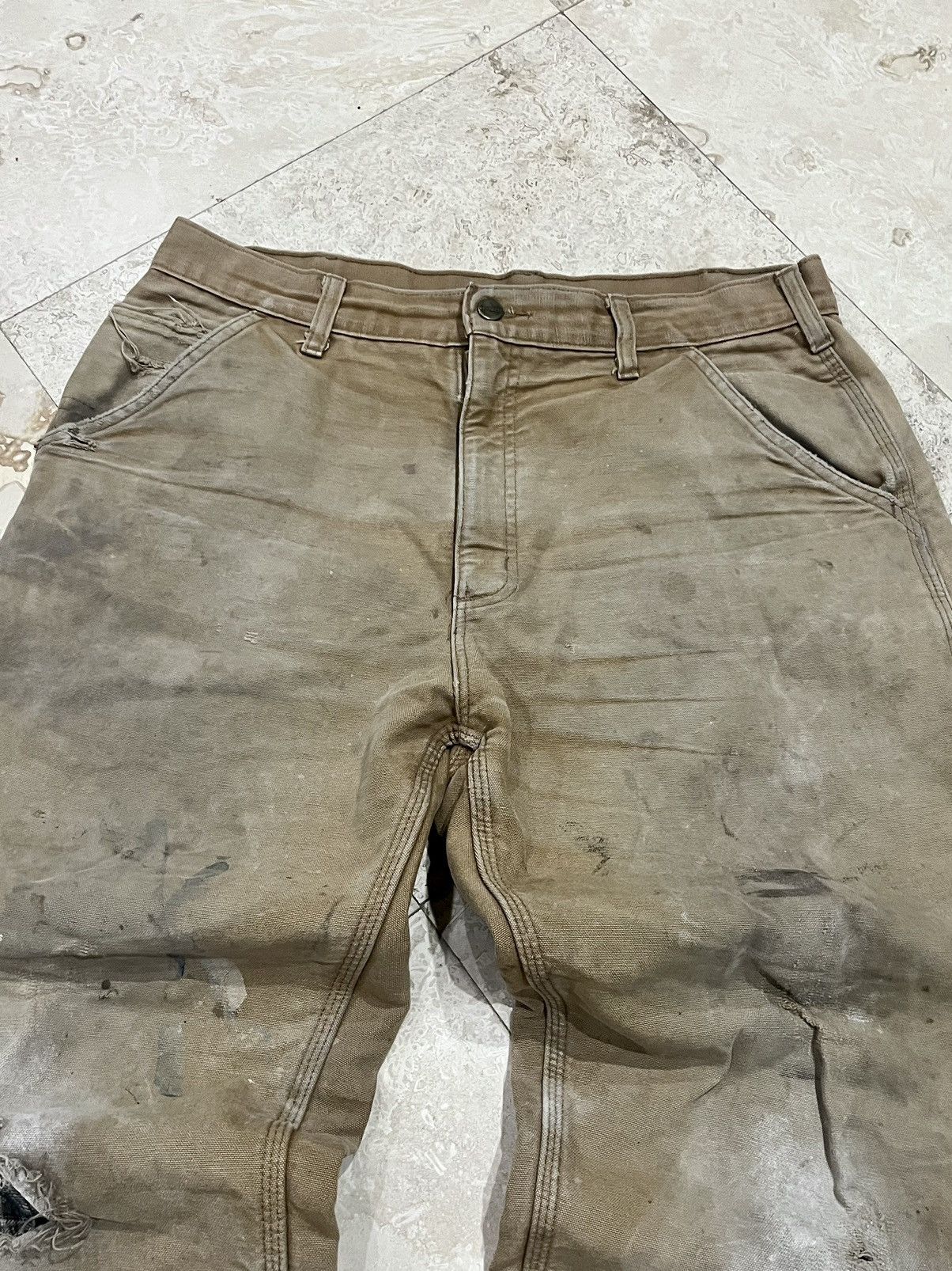 Carhartt Vintage Carhartt B111-BRN Insulated Work Painters Pants Size US 34 / EU 50 - 4 Thumbnail