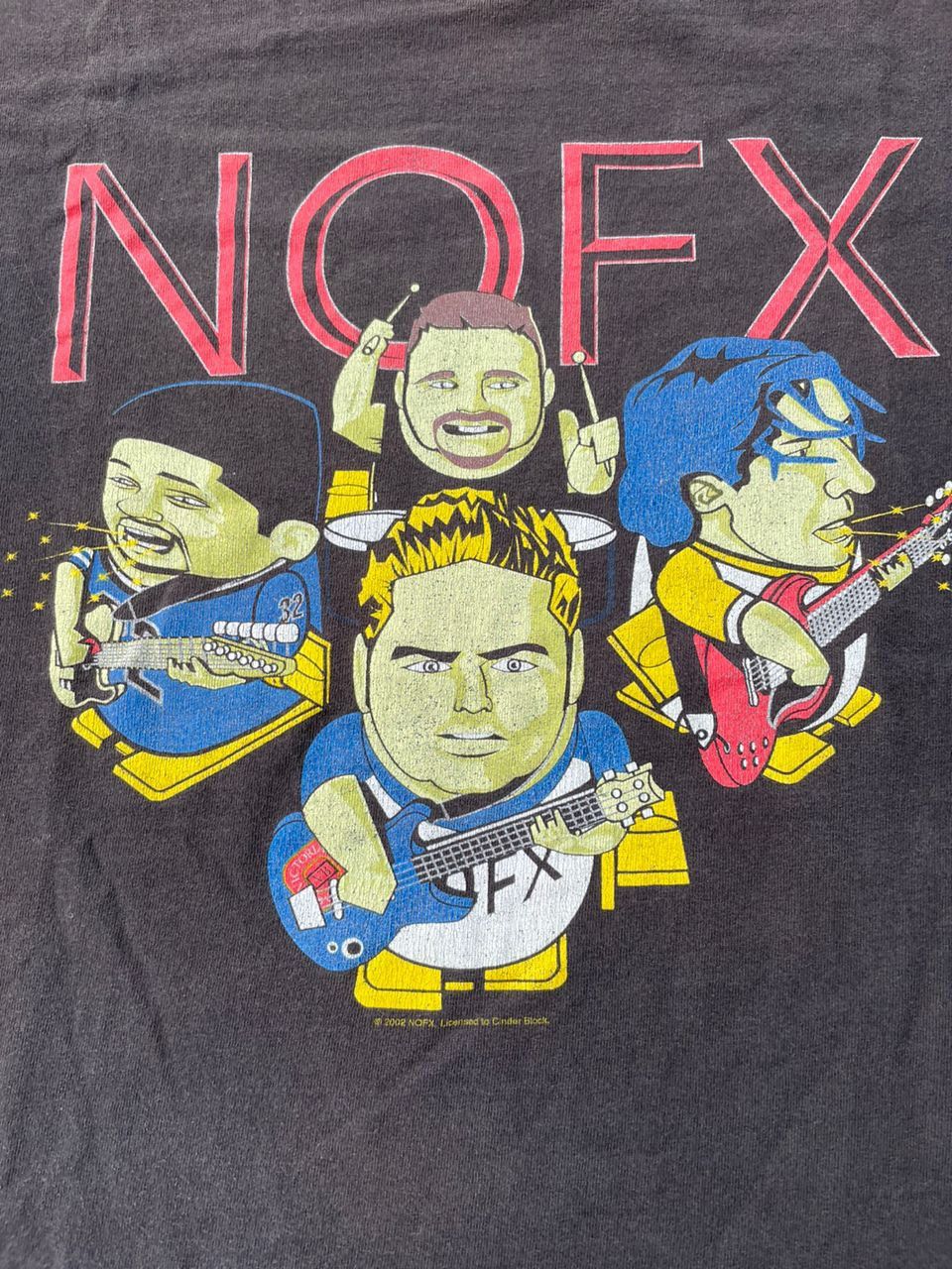 Band Tees Vintage 2002 NOFX Sun Faded Cartoon Band Tees Size US M / EU 48-50 / 2 - 2 Thumbnail