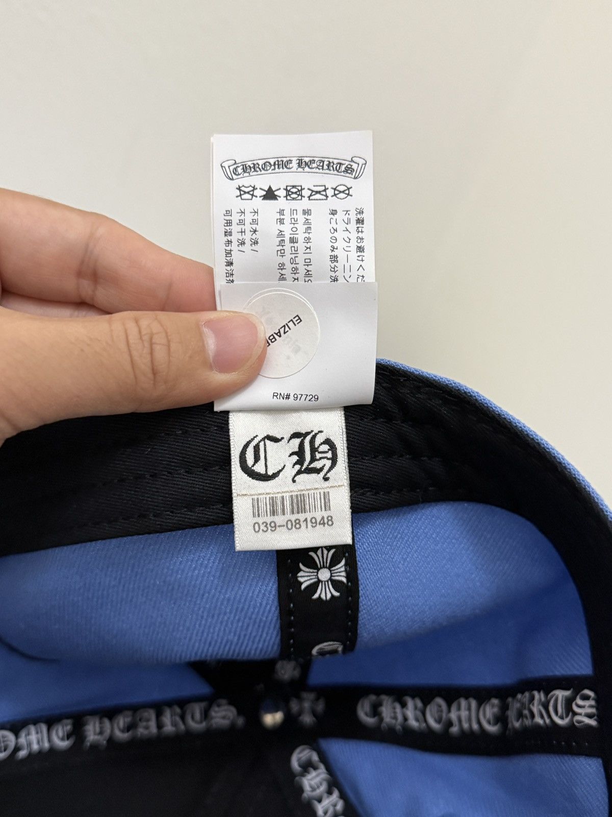 Chrome Hearts Chromehearts Baseball Heart Snapback Sky Blue Size ONE SIZE - 8 Thumbnail