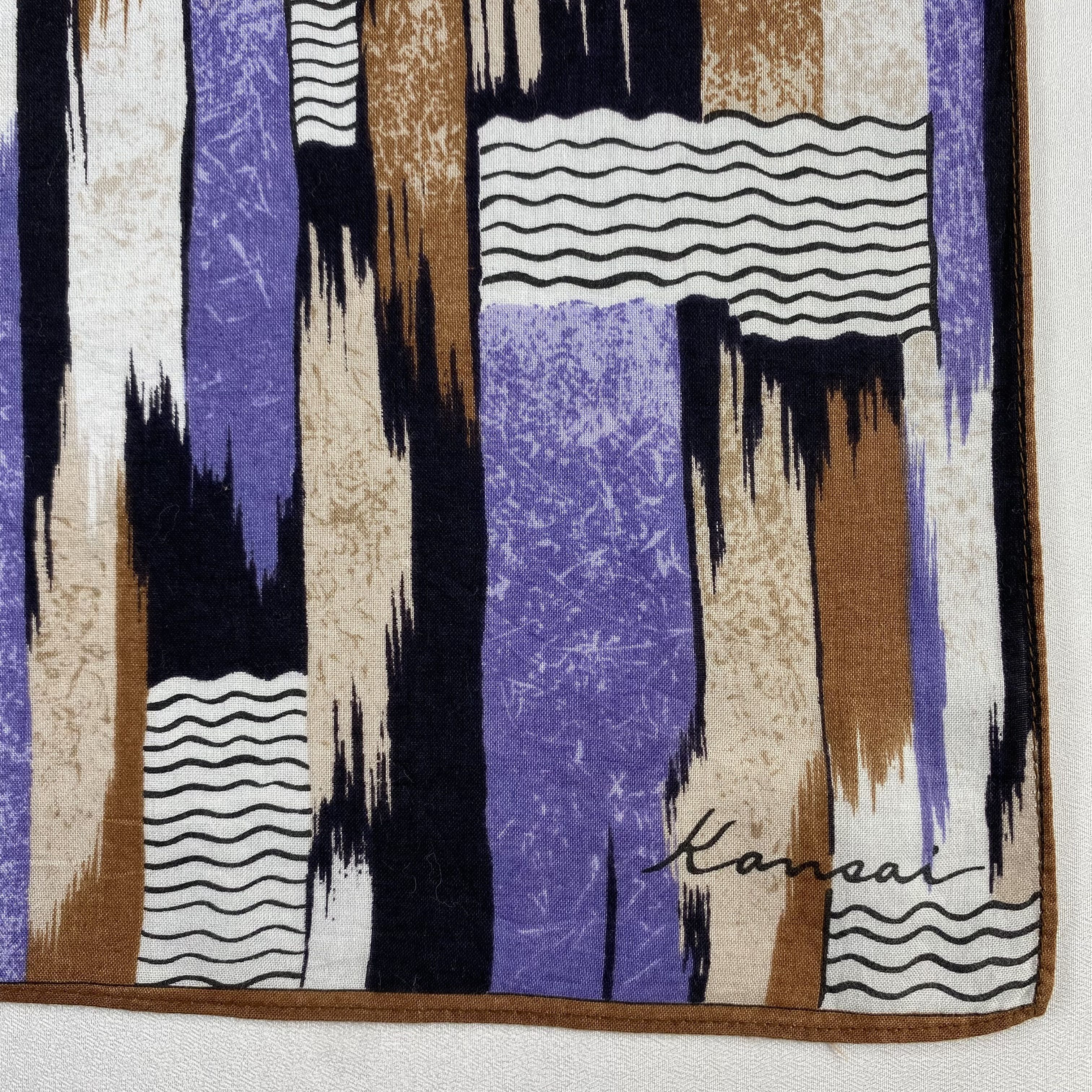 Kansai Yamamoto × Vintage Kansai Yamamoto Bandana/ Handkerchief / Neckerchief-P766 Size ONE SIZE - 3 Thumbnail