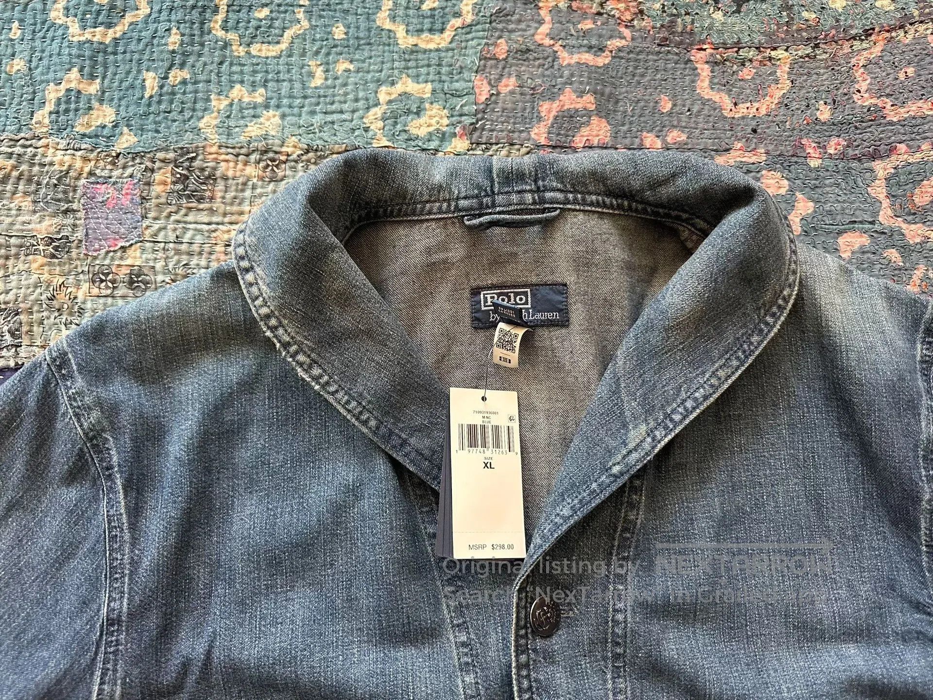 RRL Ralph Lauren Polo Ralph Lauren RRL Distressed Denim Jacket. Size US XL / EU 56 / 4 - 2 Thumbnail