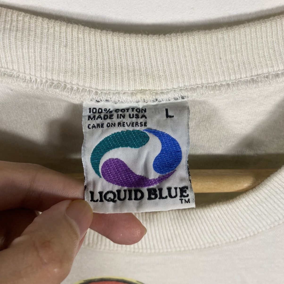 Liquid Blue Vintage 90's ALLMAN BROTHERS BAND Liquid Blue Band Tee Shirt Size US L / EU 52-54 / 3 - 6 Thumbnail