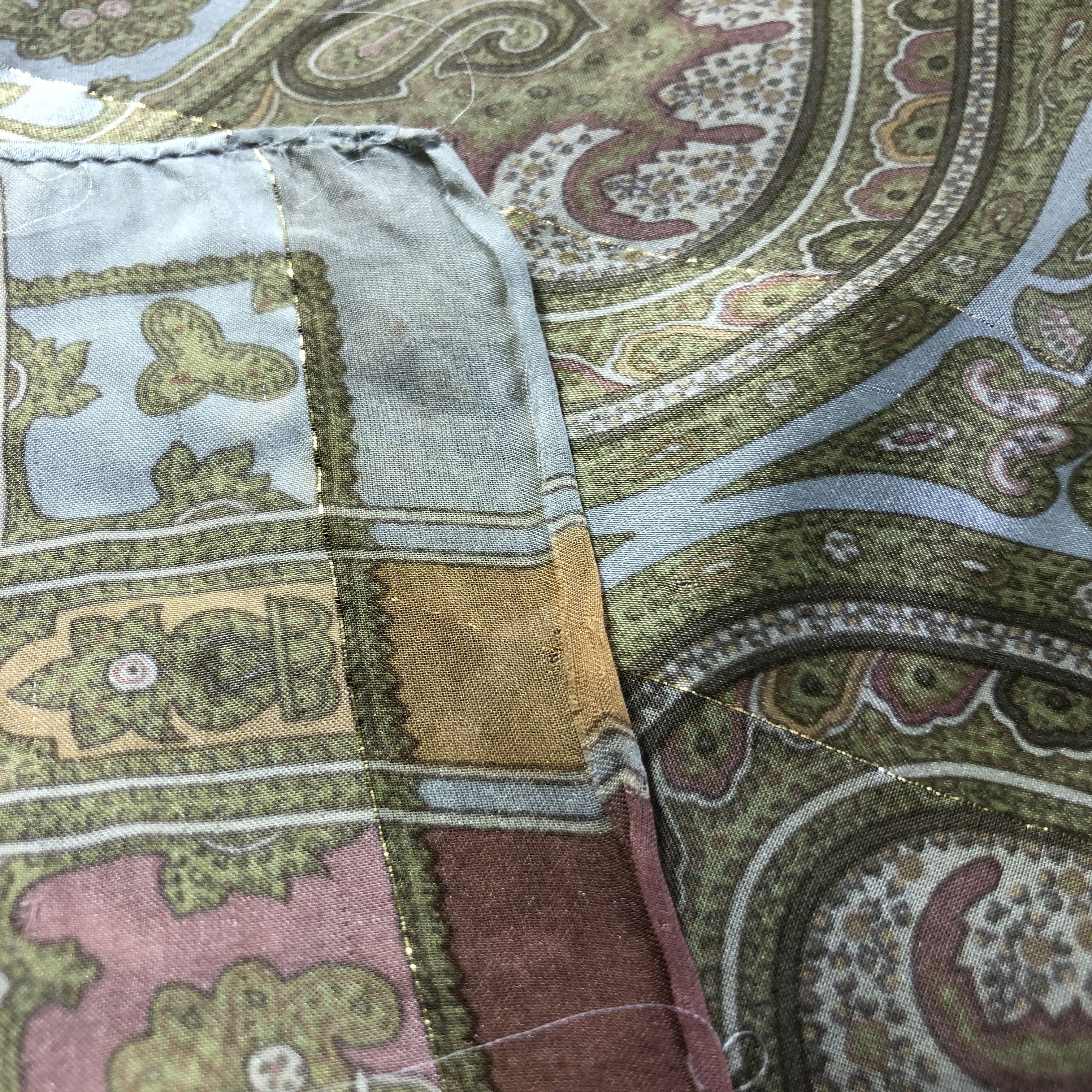 Vintage Philippe V Paisley Luxury Silk Scarf M1033 Size ONE SIZE - 5 Thumbnail