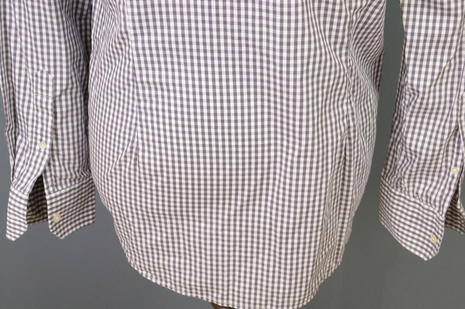 Eton Eton Contemporary Gray Check Button Shirt Size 40/15 3/4 Size US M / EU 48-50 / 2 - 10 Thumbnail