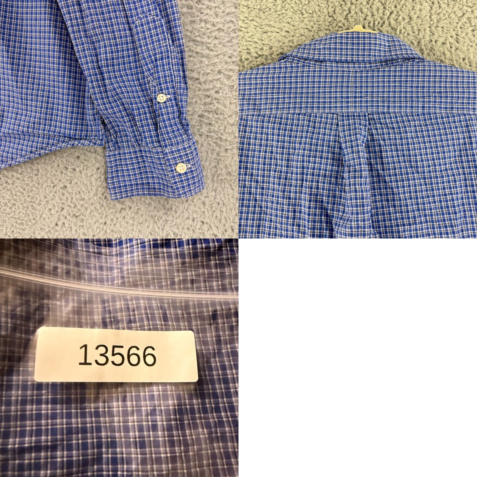 Ralph Lauren Ralph Lauren Button-Down Shirt Mens XXL Blue Plaid Long Sleeve Classic Fit Size US XXL / EU 58 / 5 - 9 Thumbnail