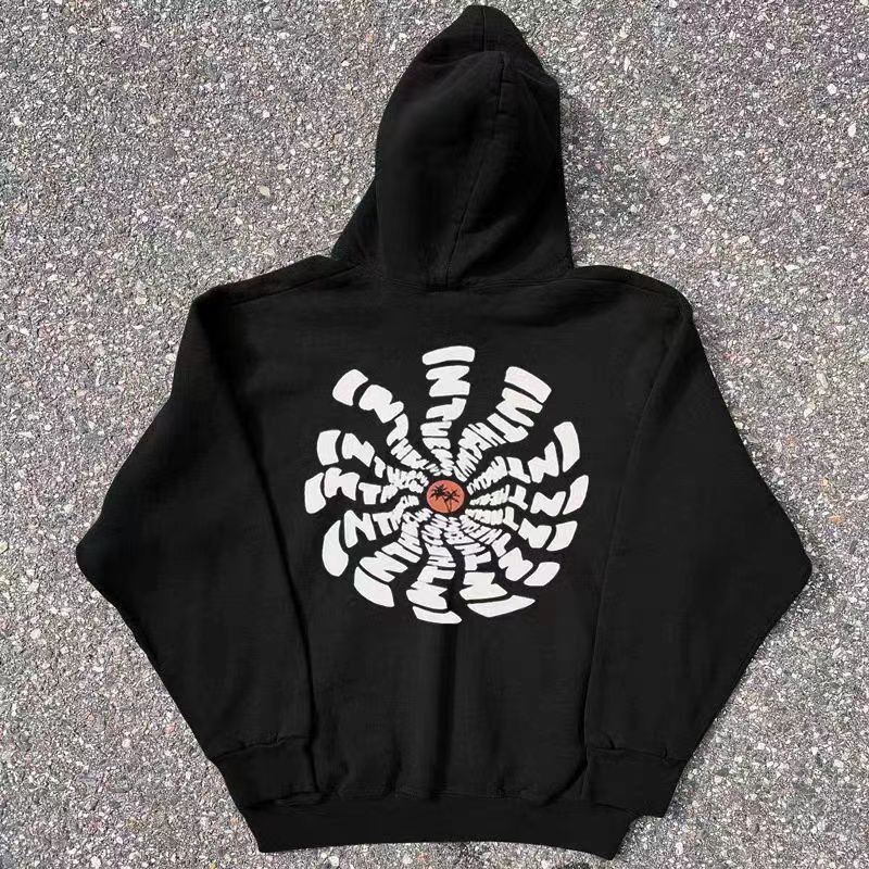 Japanese Brand Hip Hop Creative Print Casual L Hooded Sweatshirt Size US L / EU 52-54 / 3 - 1 Thumbnail
