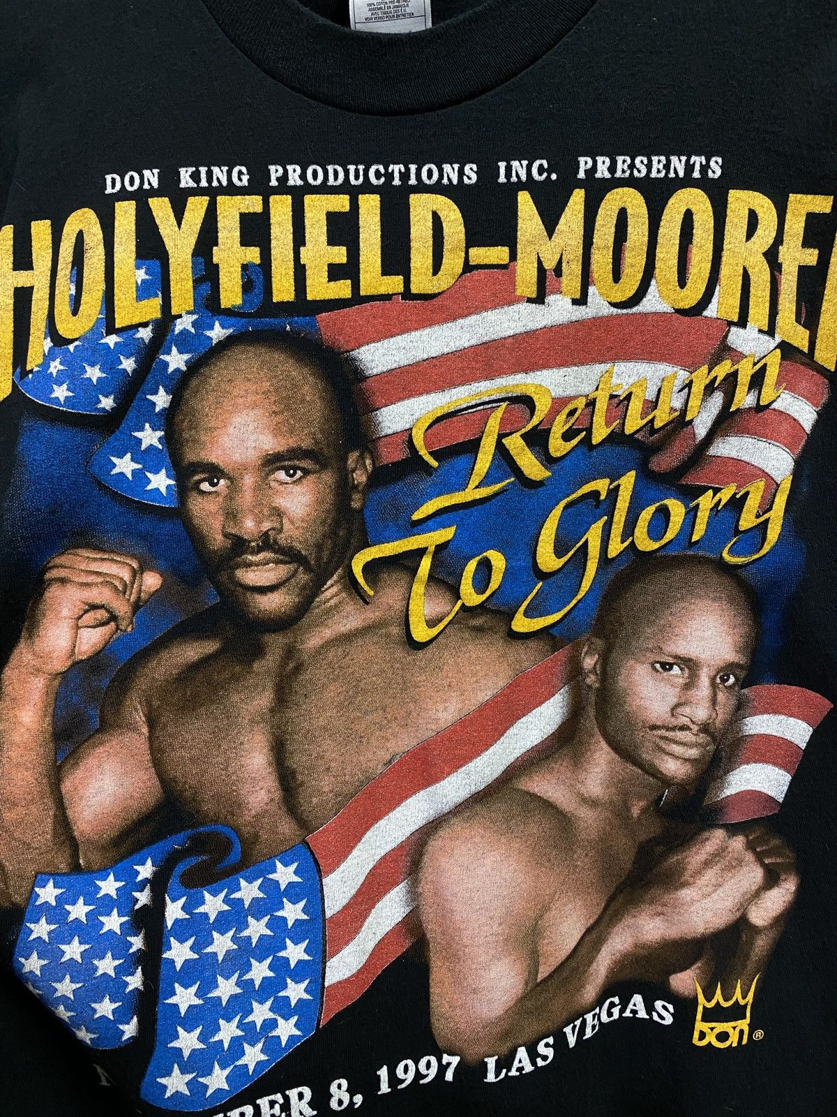 Vintage 90’s Vintage Holyfield Boxing Tee Shirt XLarge Size US XL / EU 56 / 4 - 6 Thumbnail