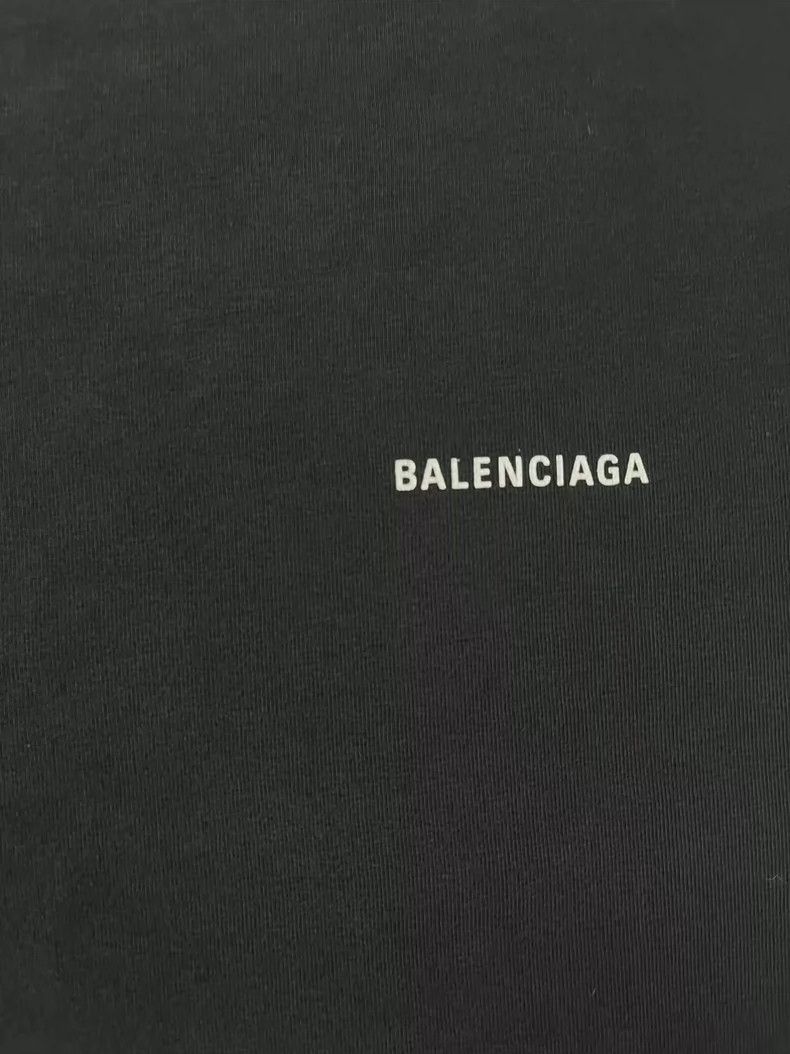 Balenciaga Balenciaga Solid Color Letter Printed Casual Round Neck Sh Size US M / EU 48-50 / 2 - 3 Thumbnail