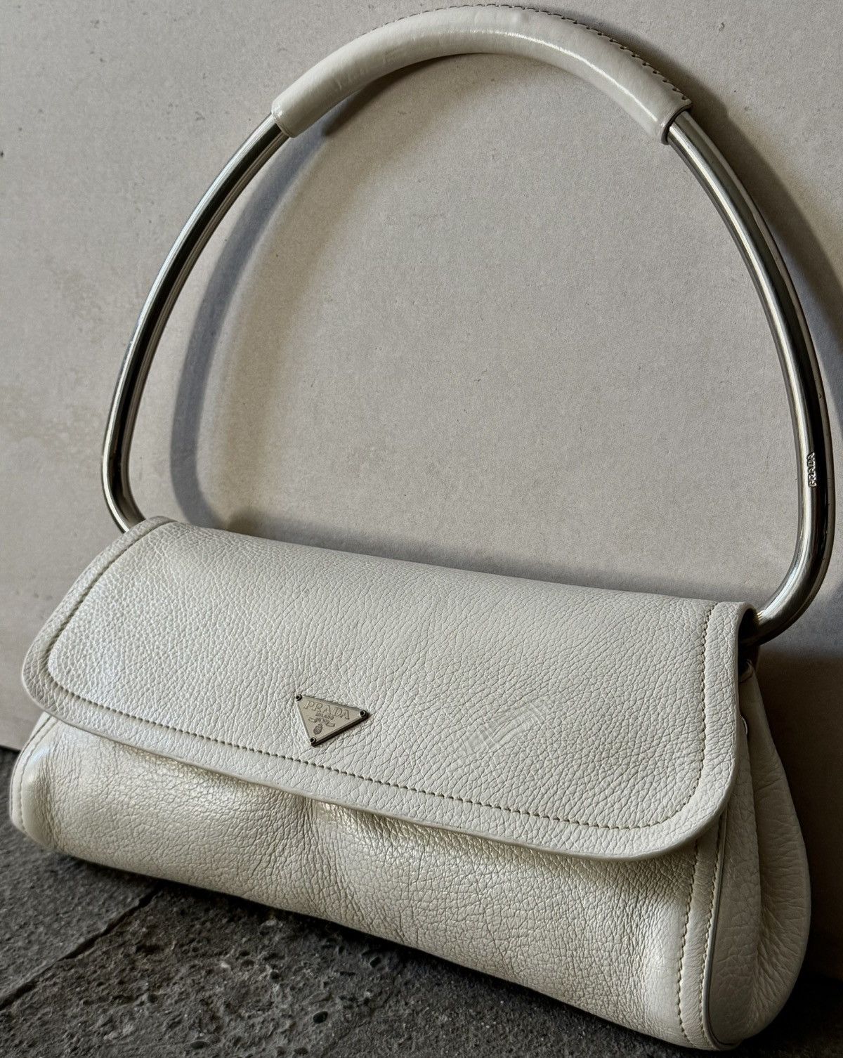 Prada Archive Prada - Miuccia - SS2003 - Leather Metal Swing Bag Size ONE SIZE - 1 Thumbnail