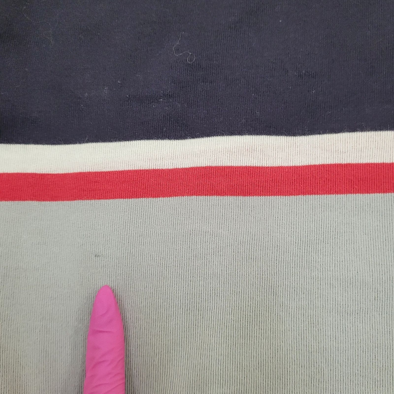 Vintage Vintage Red-Kap Polo Shirt Medium 21x28 Navy Gray Red Strips Size US M / EU 48-50 / 2 - 5 Thumbnail