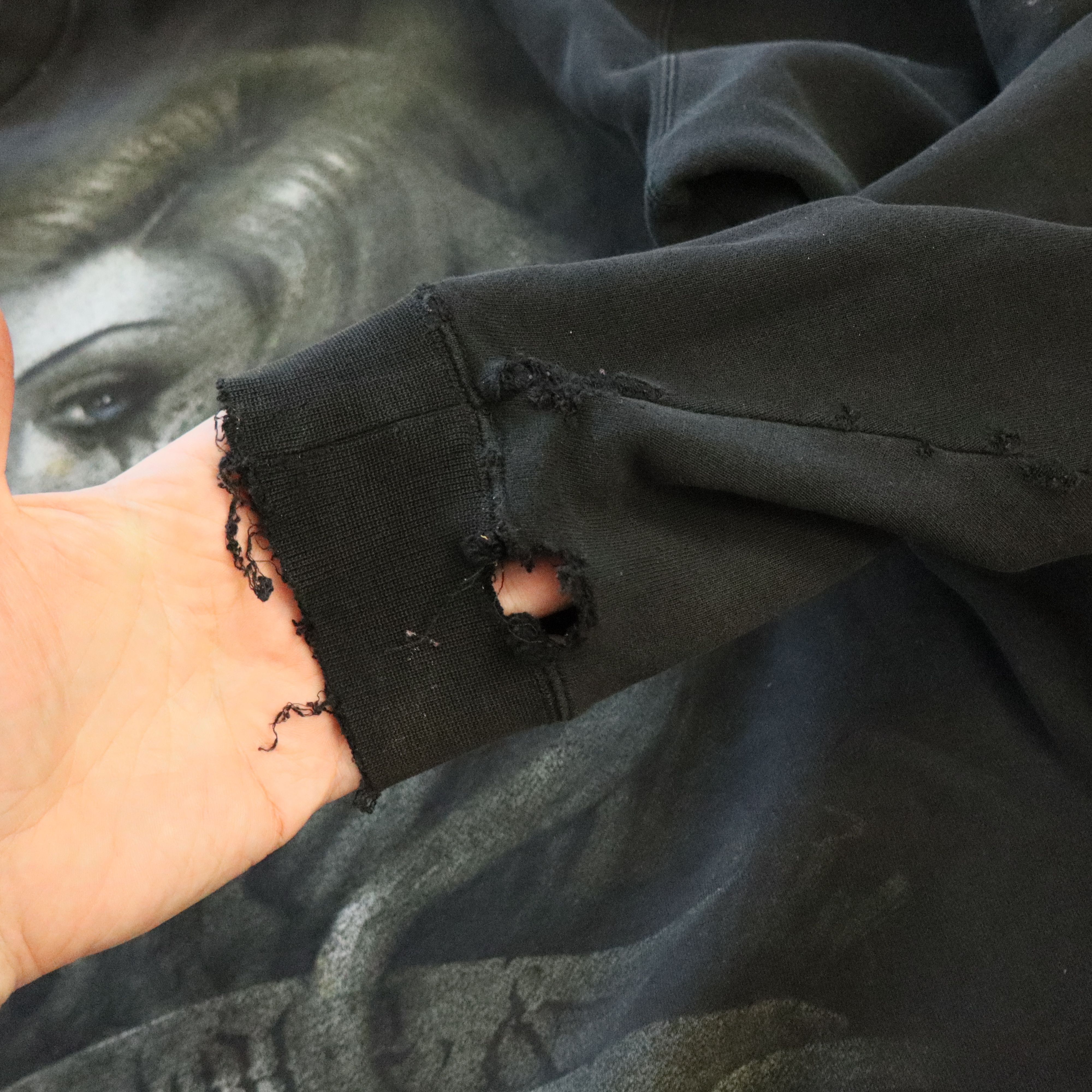 Japanese Brand × Supreme × Vintage Vintage 90s OG Abel Graphic Black Diamonds Rose Sweatshirt Size US XXL / EU 58 / 5 - 7 Thumbnail