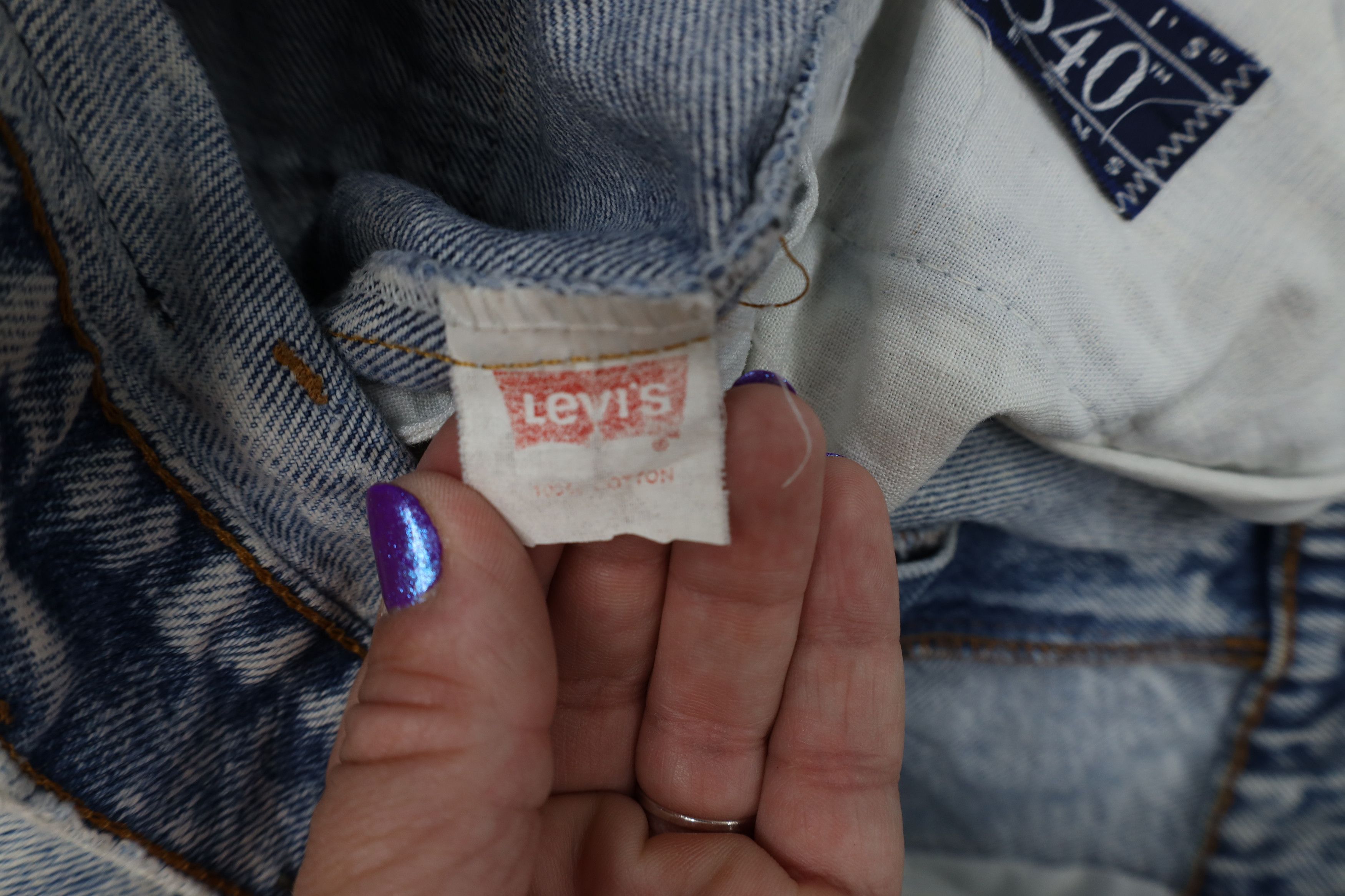 Levi's Vintage 80s 90s Levis 540 Acid Wash Relaxed Fit Jeans USA Size US 32 / EU 48 - 10 Thumbnail